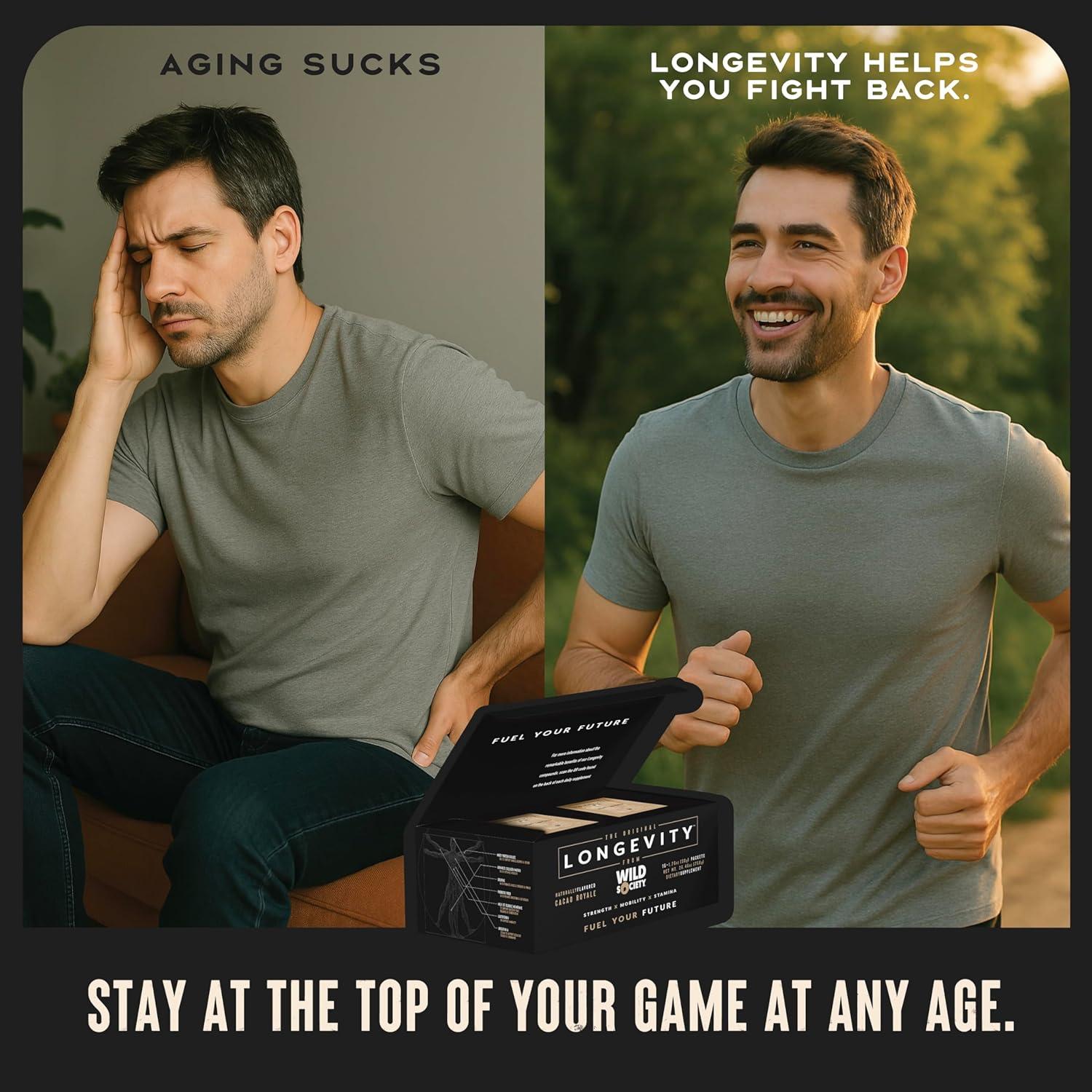 Batido Antienvejecimiento Wild Society - 30g Proteína Suero