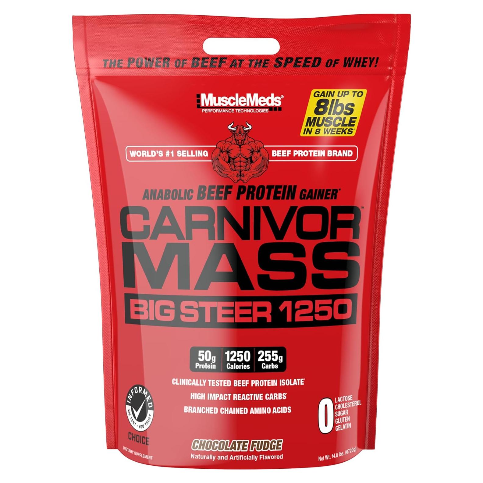 Gainer Anabólico MuscleMeds Carnivor Mass Vainilla 6.8kg