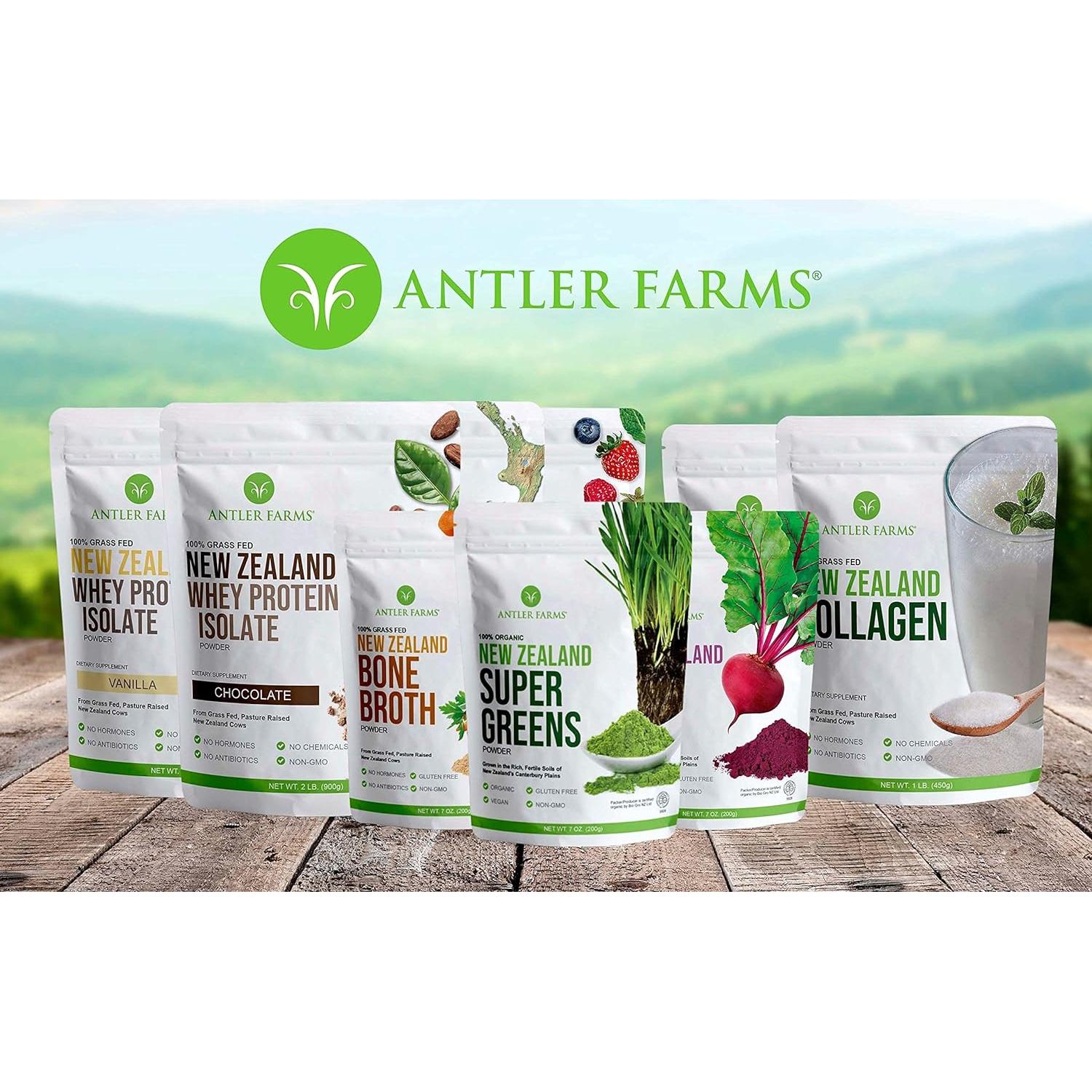 Aislado de Proteína de Suero Antler Farms 0.91 kg Sin Sabor