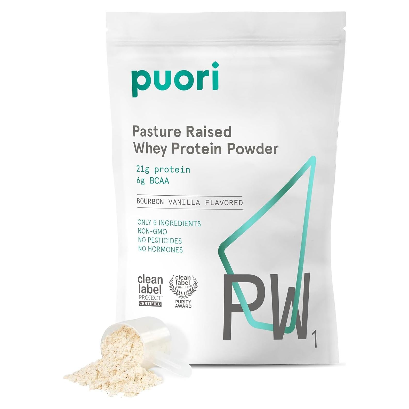 Puori PW1 Proteína de Suero Vainilla 0.9 kg - Sin Aditivos