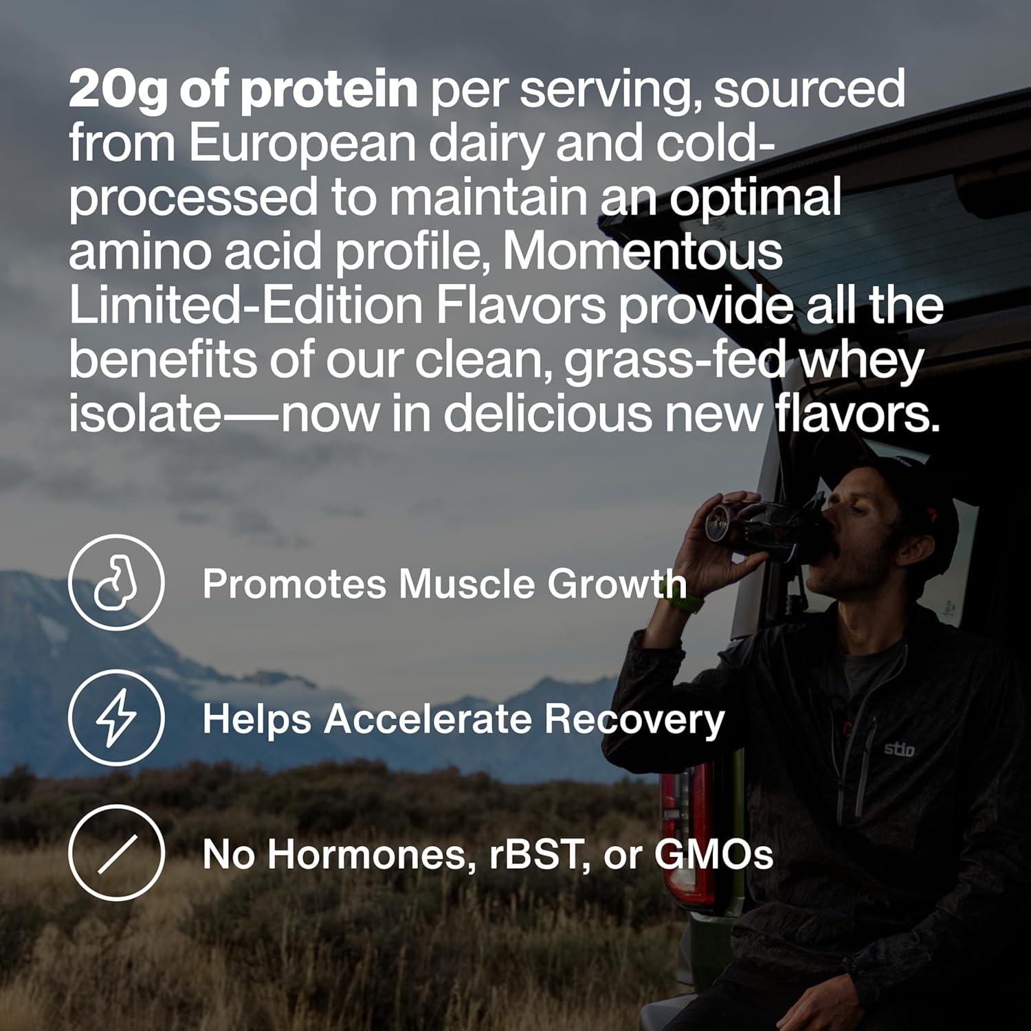 Proteína de Suero Momentous 20g - Chocolate con Menta - Sin Gluten