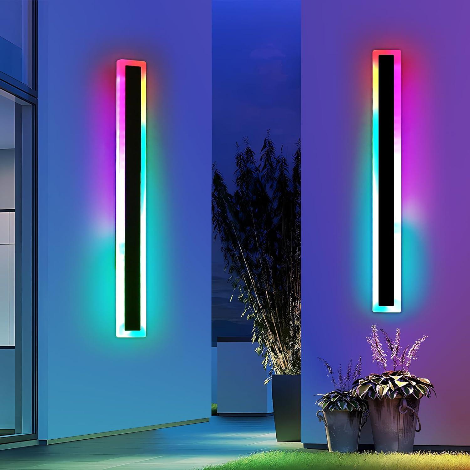 Lámpara de Pared Exterior Mikeru 119 cm RGB Dimmable