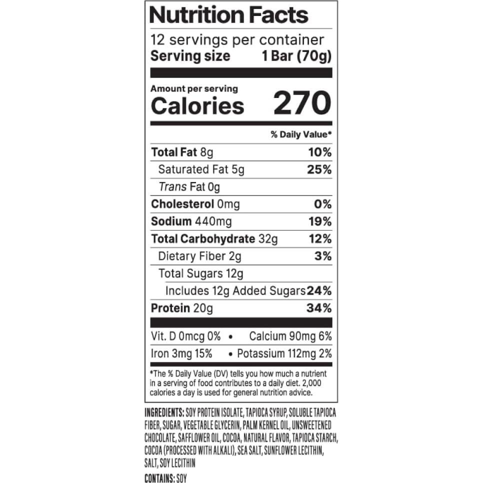 Barra de Proteína Probar Chocolate con Menta 20g 12 Unidades