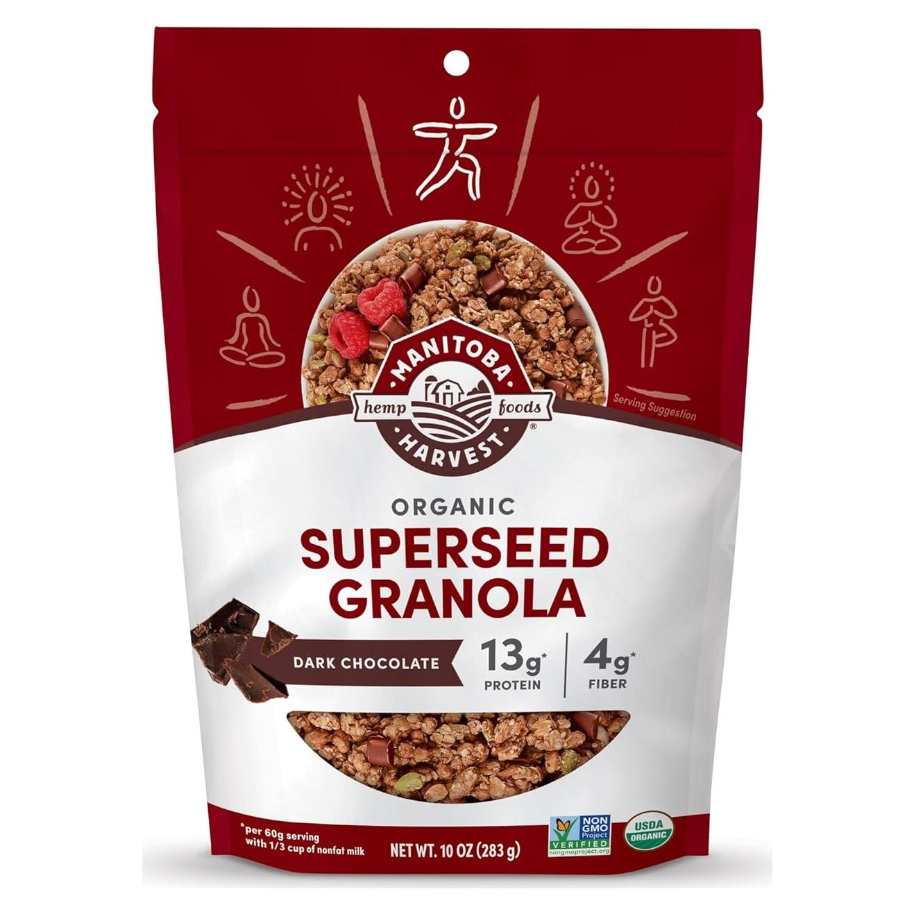 Granola Orgánica Manitoba Harvest Hemp Yeah! Chocolate 283.5 g