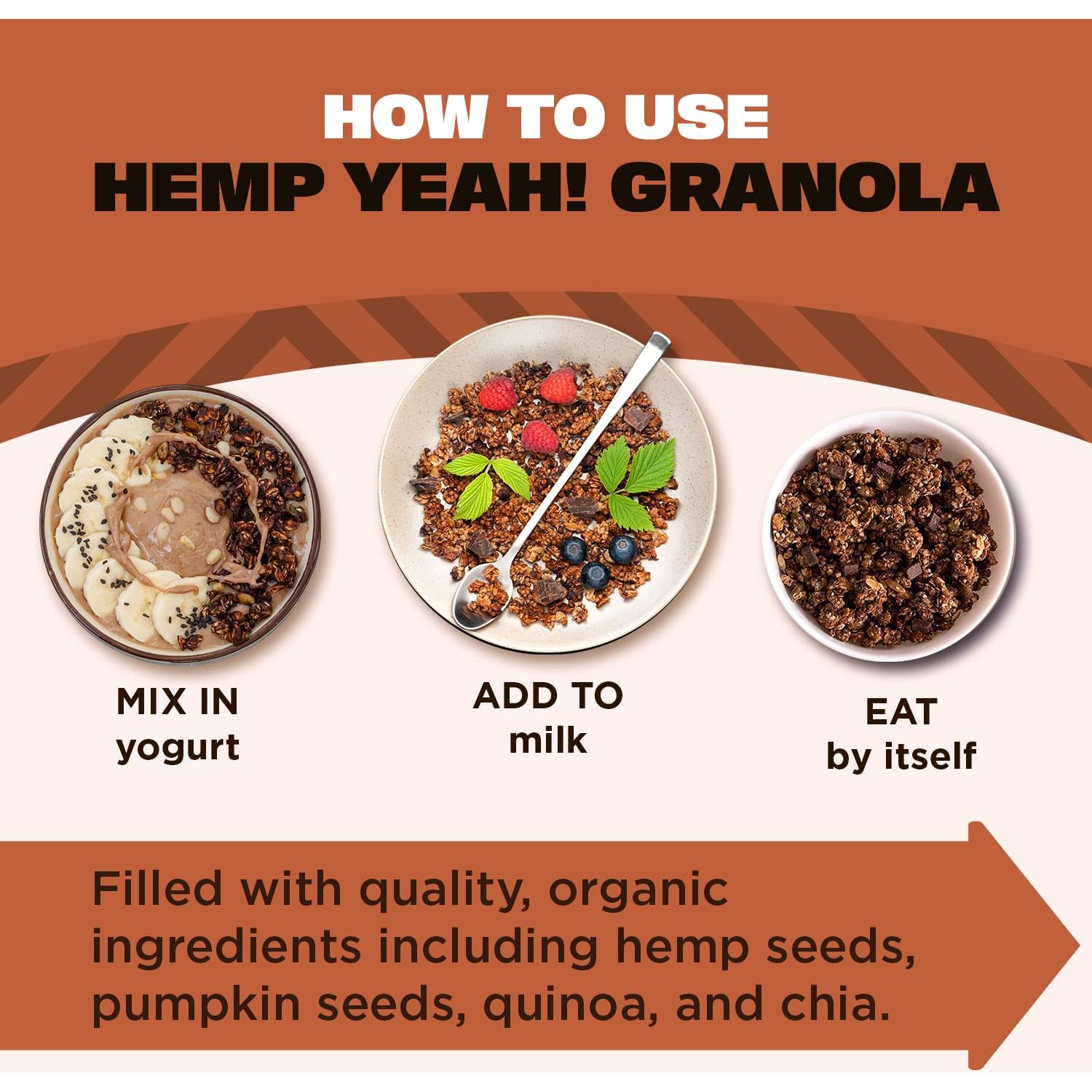 Granola Orgánica Manitoba Harvest Hemp Yeah! Chocolate 283.5 g