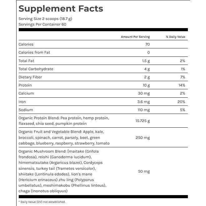 Polvo de Superalimento Vegano Dr. Fuhrman Vainilla 60 Porciones