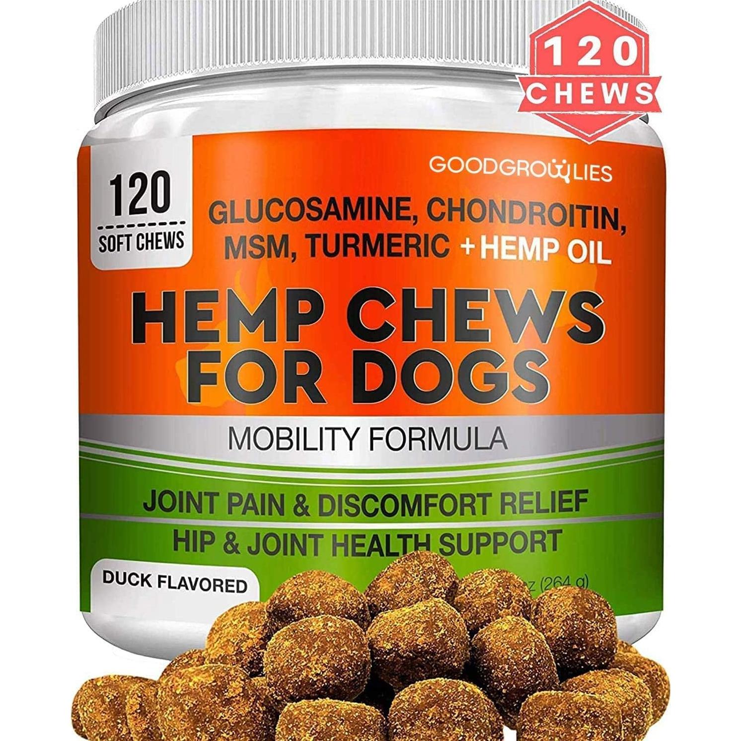 Suplemento de Cánamo para Articulaciones Perros - 240 Masticables