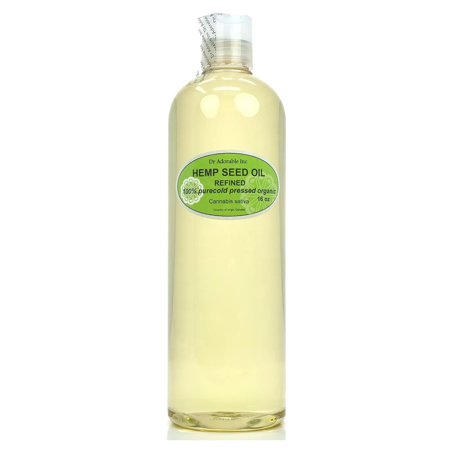 Aceite de Semilla de Cañamo Refinado Dr Adorable 453.6 g 100% Puro