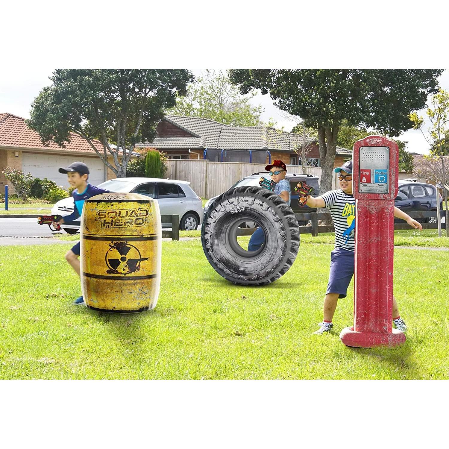 Set de Laser Tag Squad Hero Recargable 4 Jugadores 360°