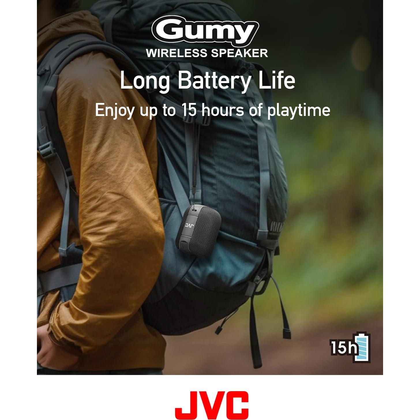 Altavoz Inalámbrico JVC Gumy Bluetooth 5.3, 15 Horas, Azul