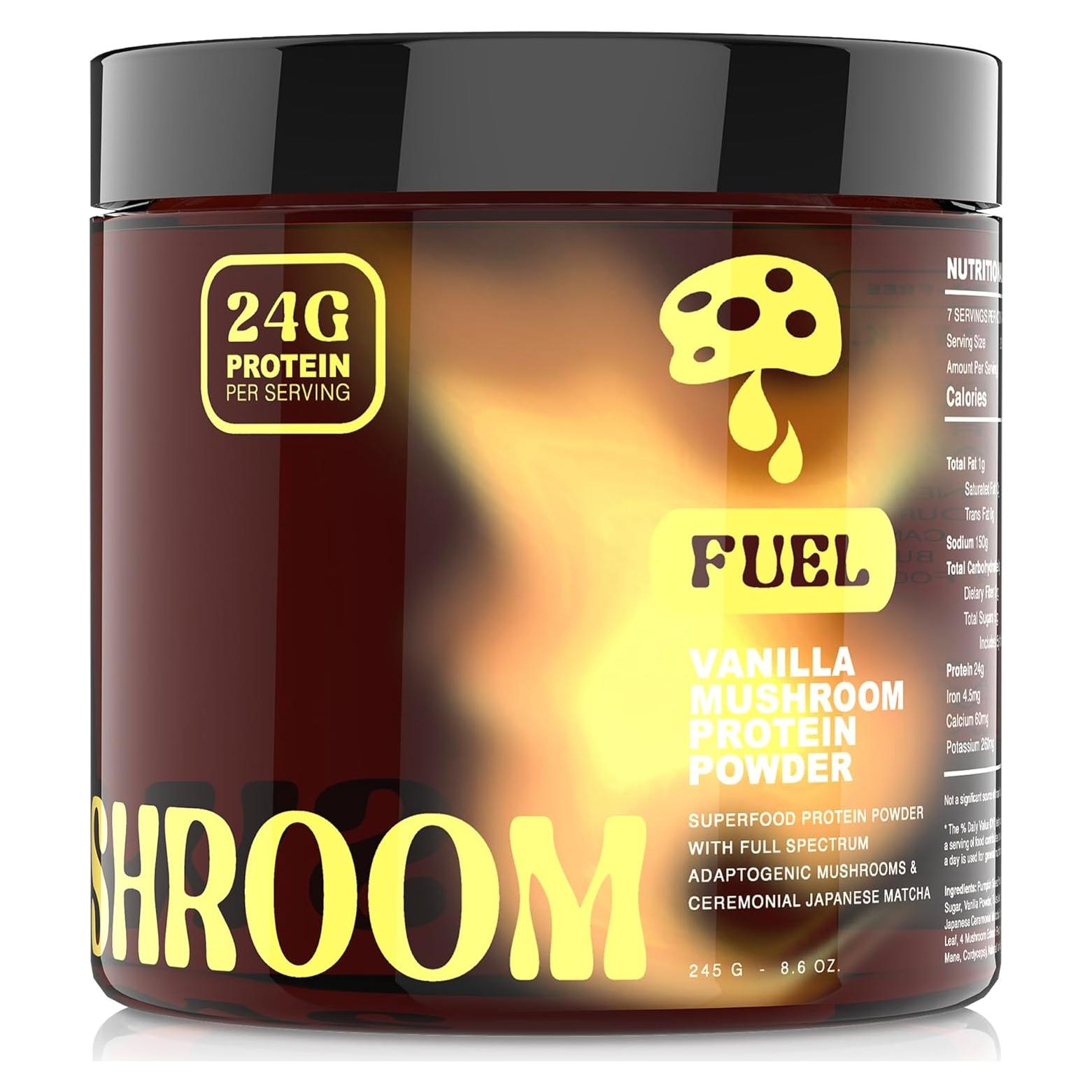 Proteína Vegana en Polvo Sweet Shroom 243 g - Guisante y Matcha