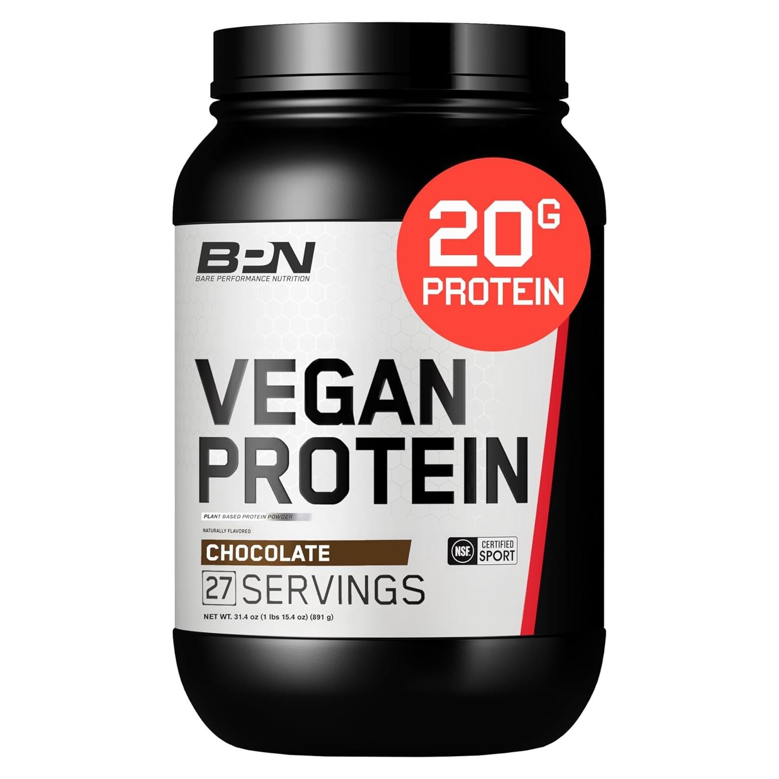 Proteína Vegana BARE Performance Nutrition 0.91kg Chocolate