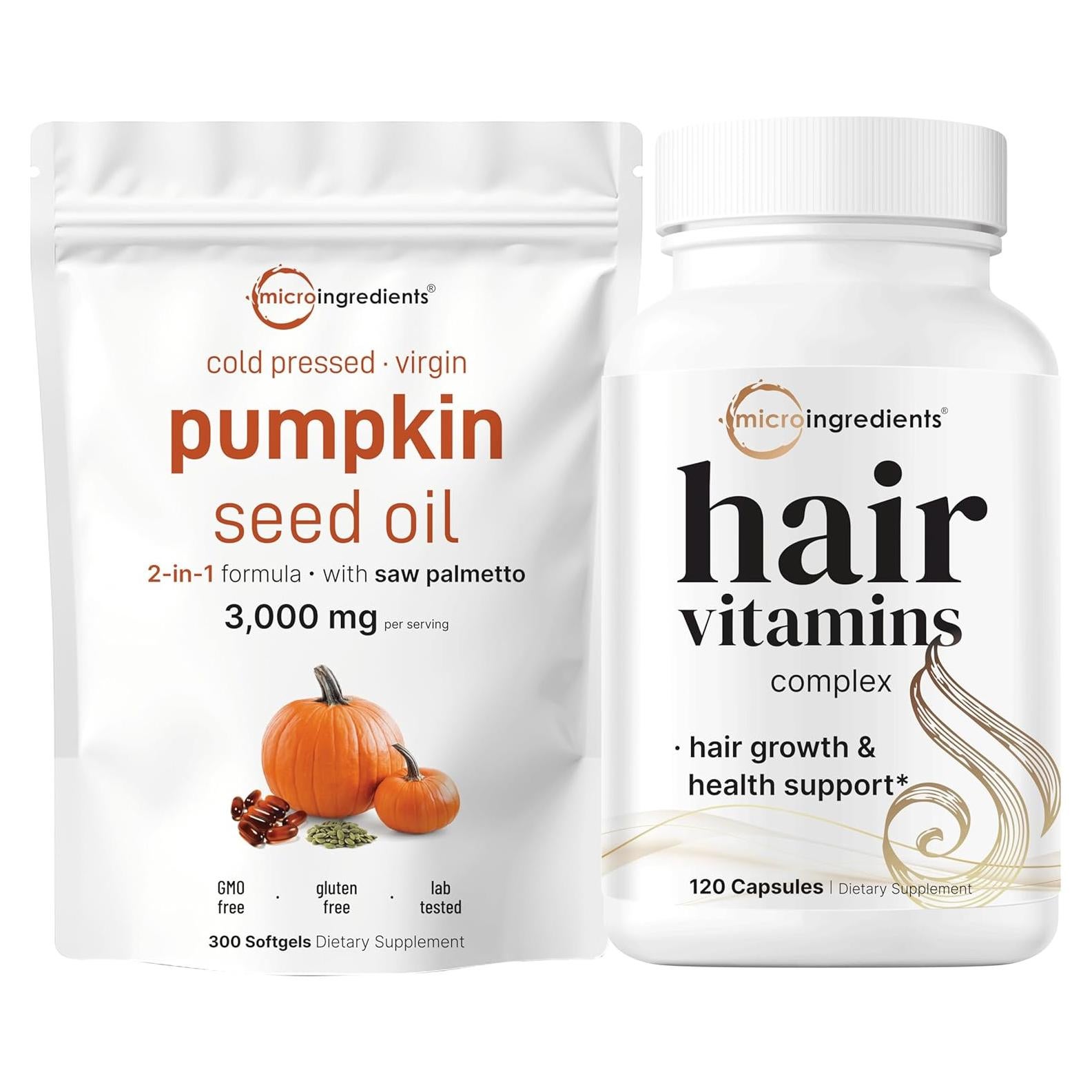 Aceite de Semilla de Calabaza Micro Ingredients 3000mg 300 Cápsulas