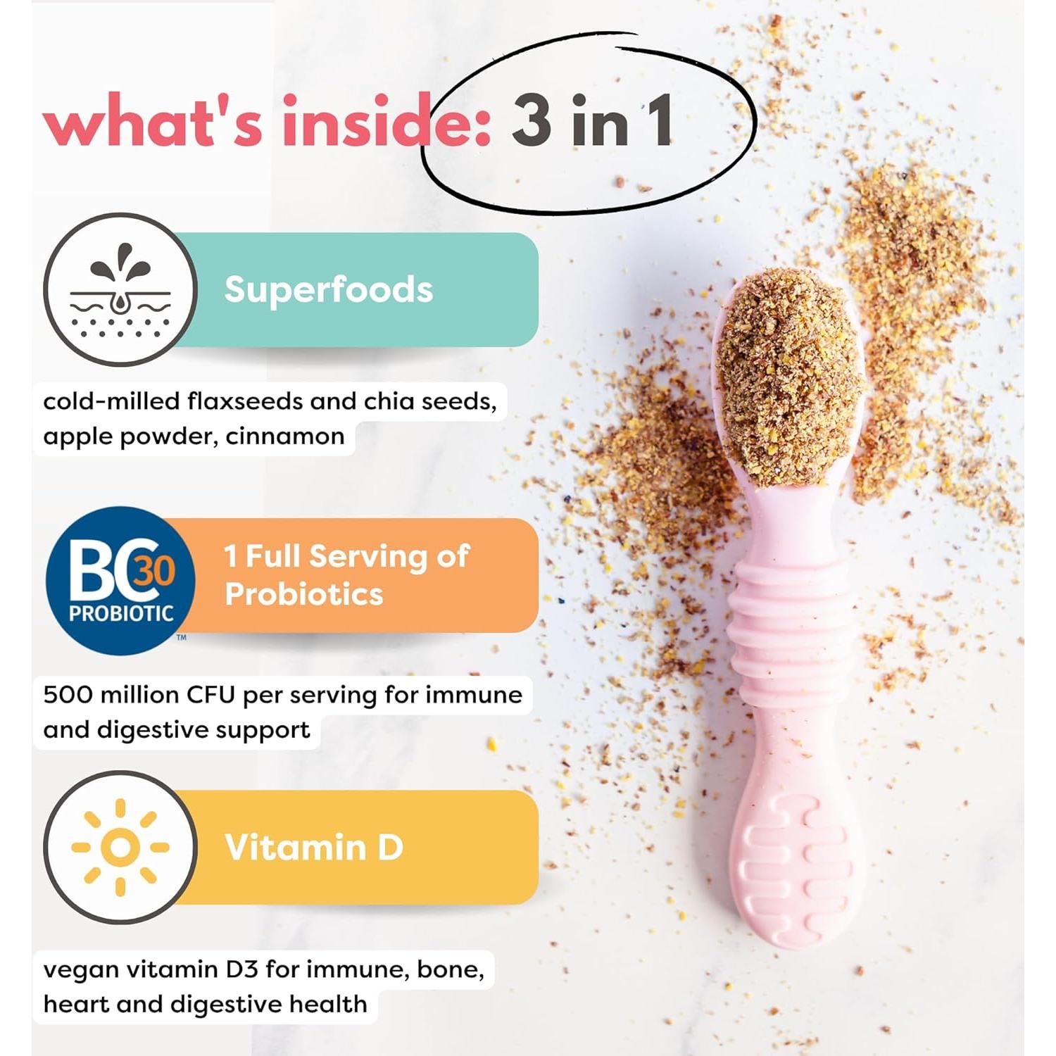 Mezcla Digestiva Orgánica Tiny Sprouts 198 g x 2 - Chía y Linaza