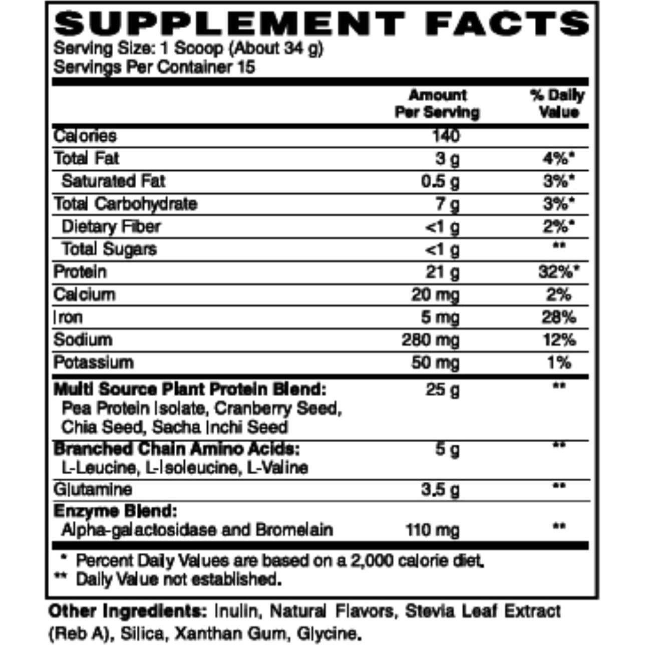 Proteína Vegetal en Polvo Vainilla Reliance 567g