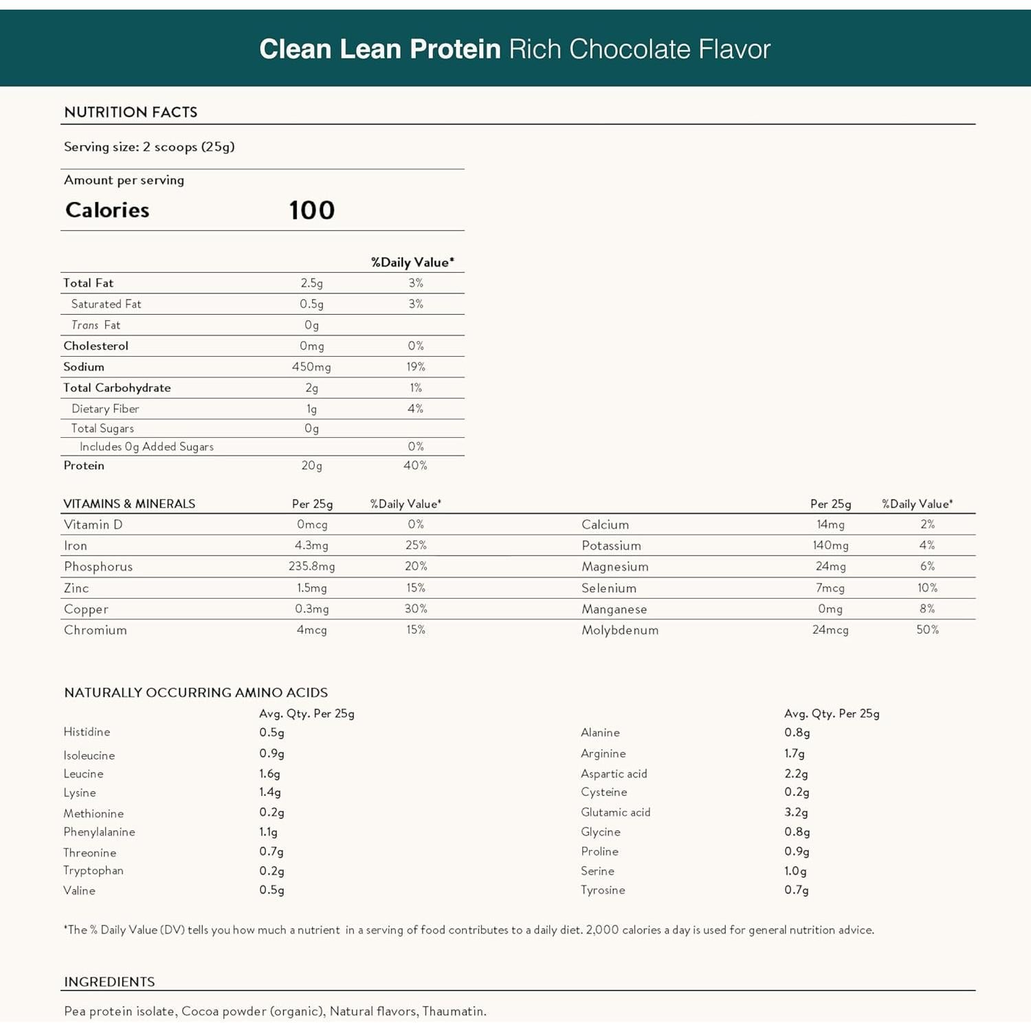 Proteína de Guisante Nuzest 0.5 kg - Chocolate Rico, Vegana