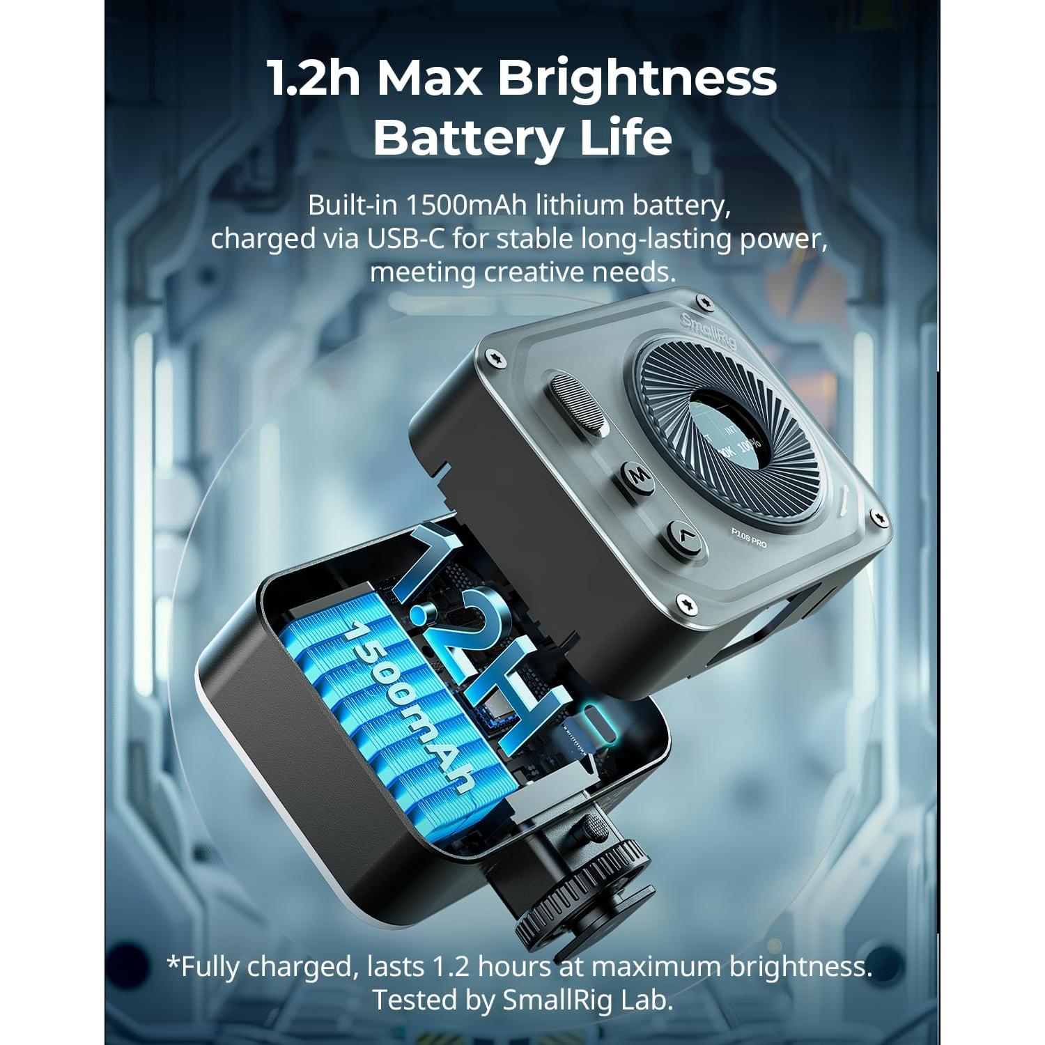 Luz LED RGB SmallRig Vibe P108 Pro 2500-6500K 12 Efectos