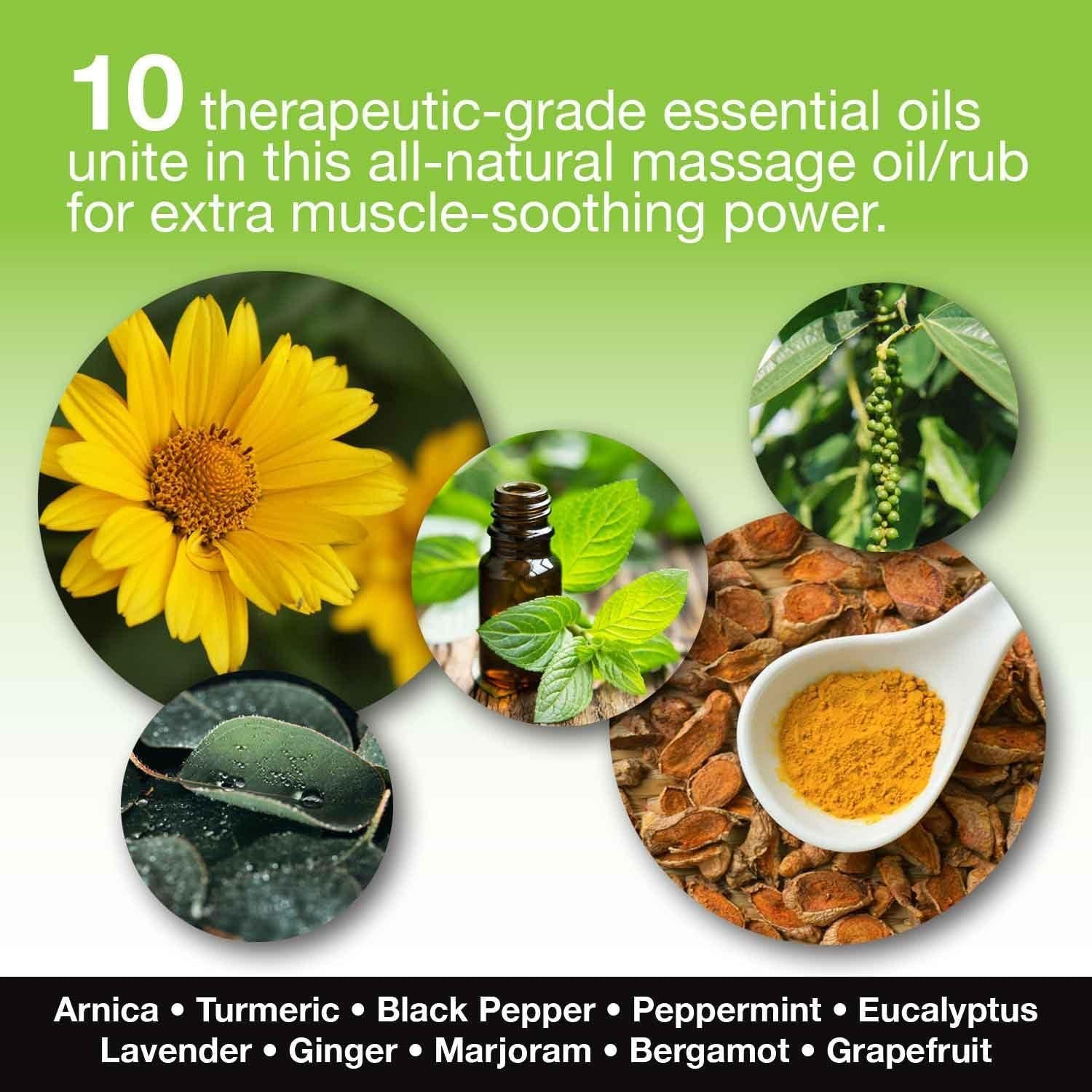 Aceite de Masaje Skinsations 100% Orgánico 258g - Alivio Muscular