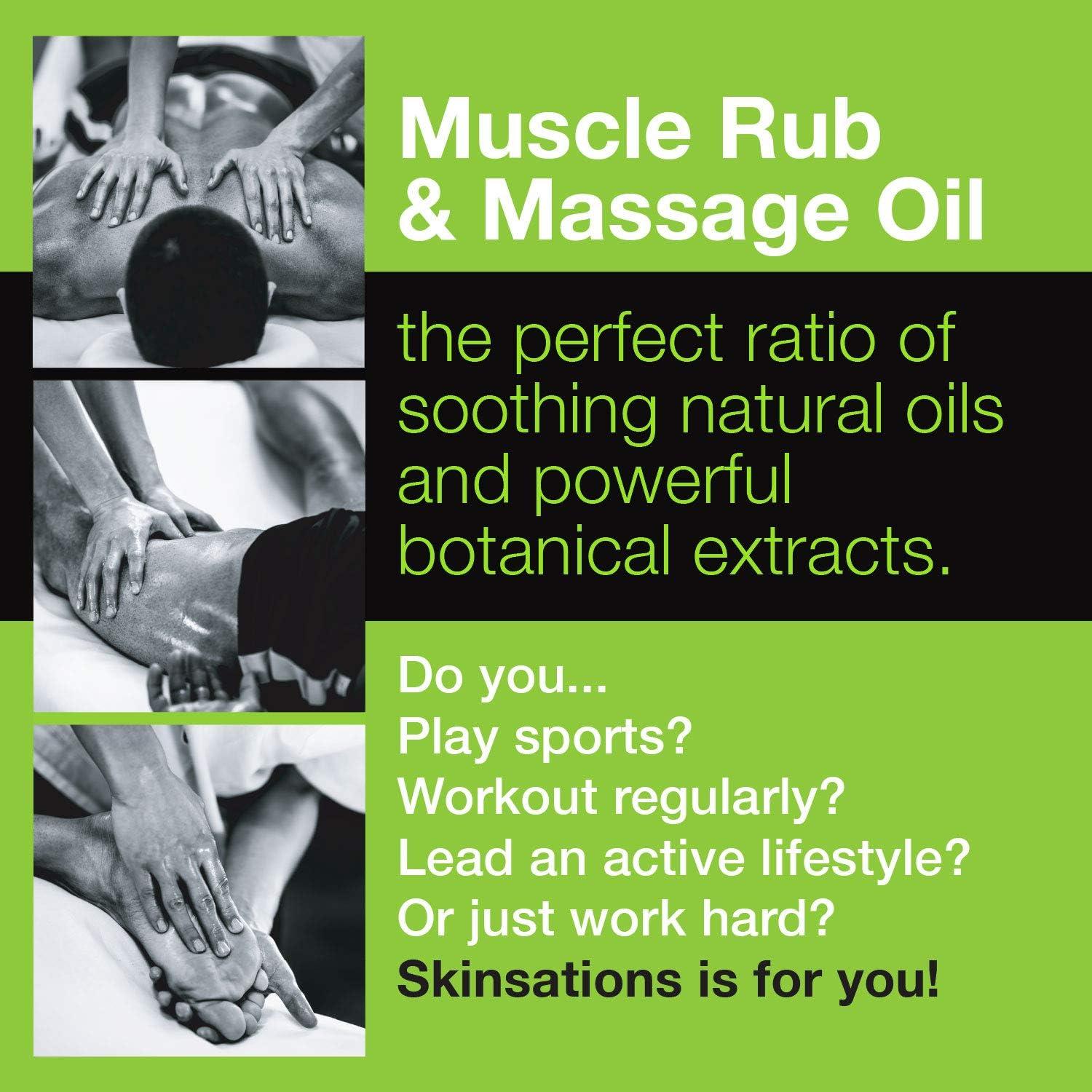 Aceite de Masaje Skinsations 100% Orgánico 258g - Alivio Muscular