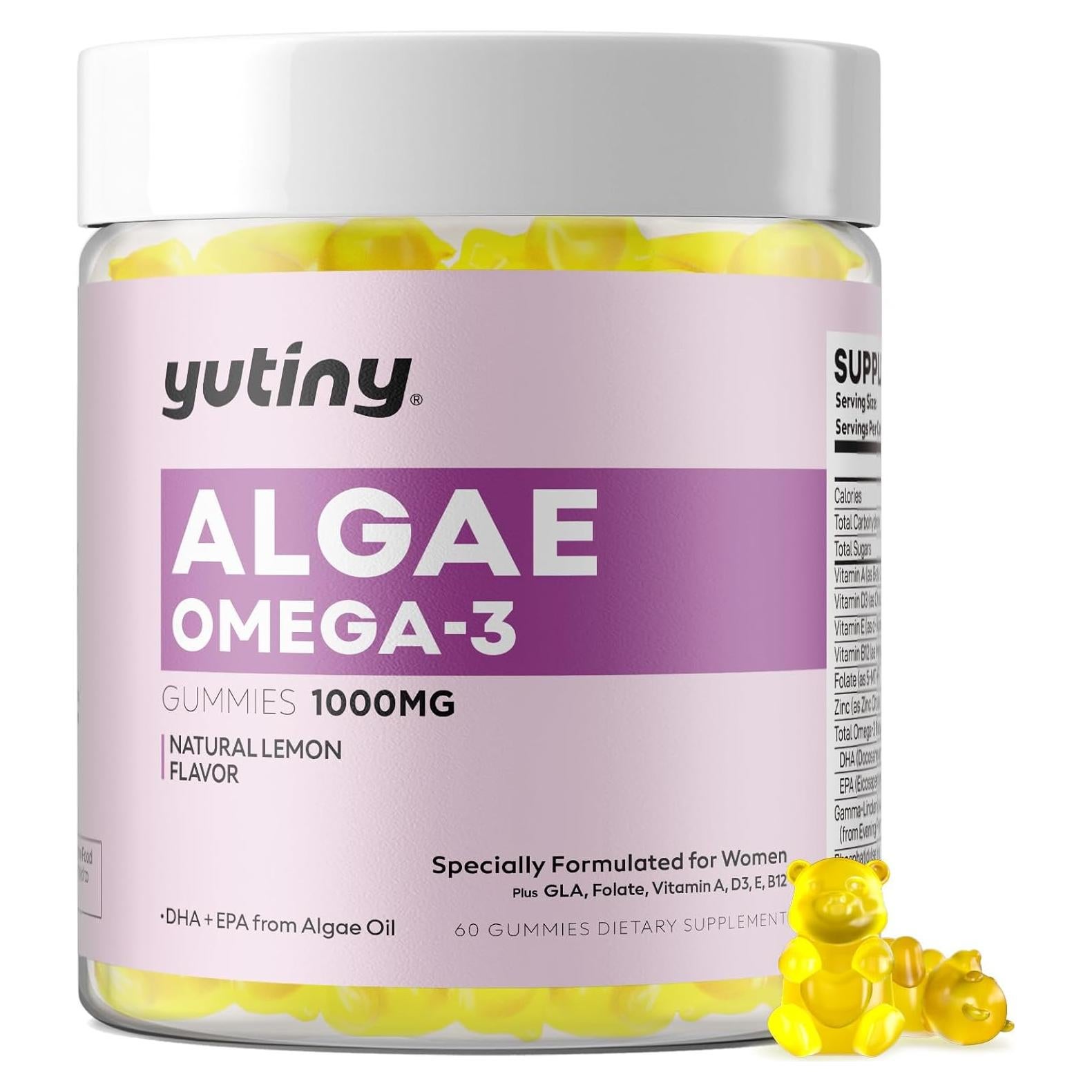 Gomitas Veganas Omega 3 TONLINC 1000mg DHA EPA Sin Azúcar 60 Unidades