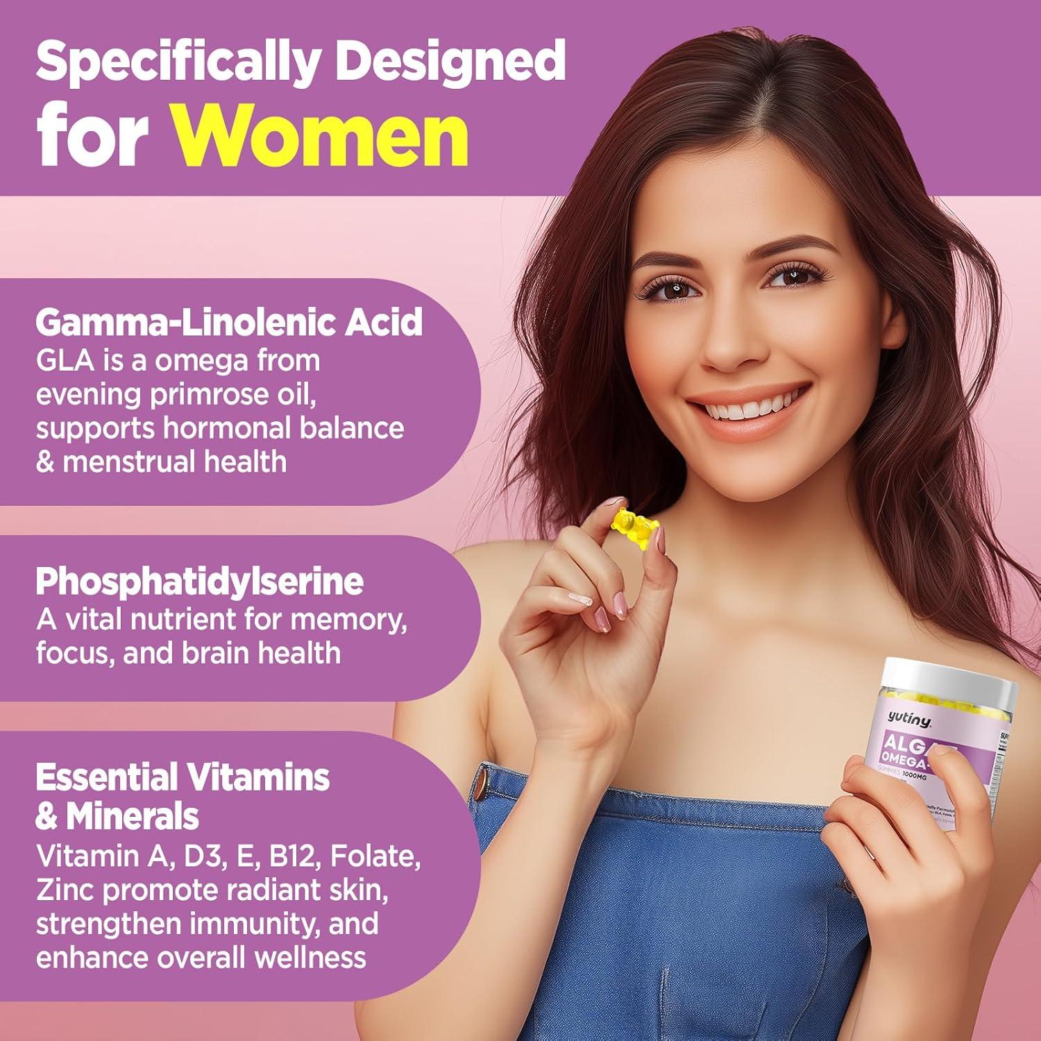 Gomitas Veganas Omega 3 TONLINC 1000mg DHA EPA Sin Azúcar 60 Unidades