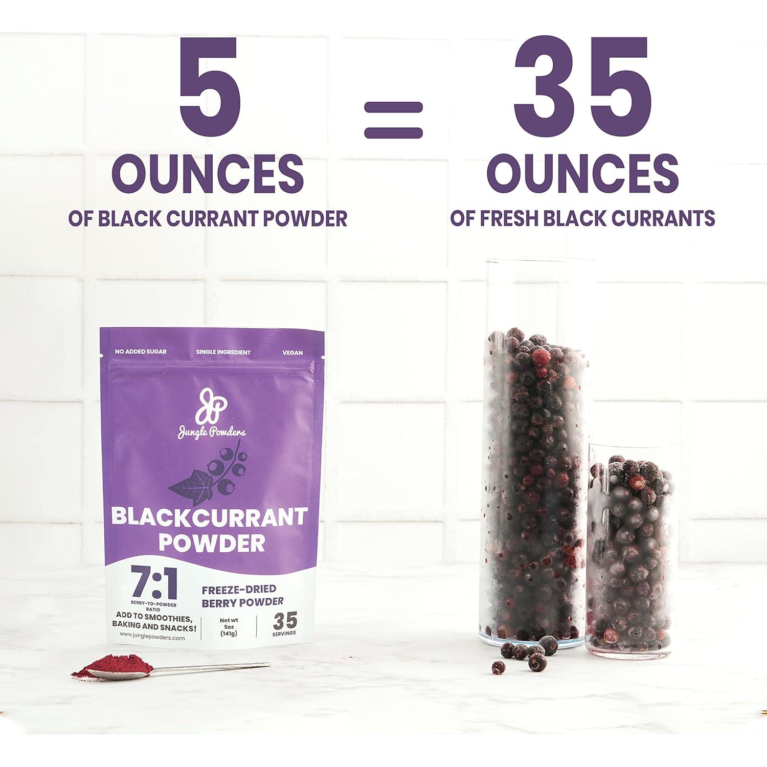 Paquete de 283g de Sirope de Grosella Negra y Frambuesa Negra Orgánica Jungle Powders