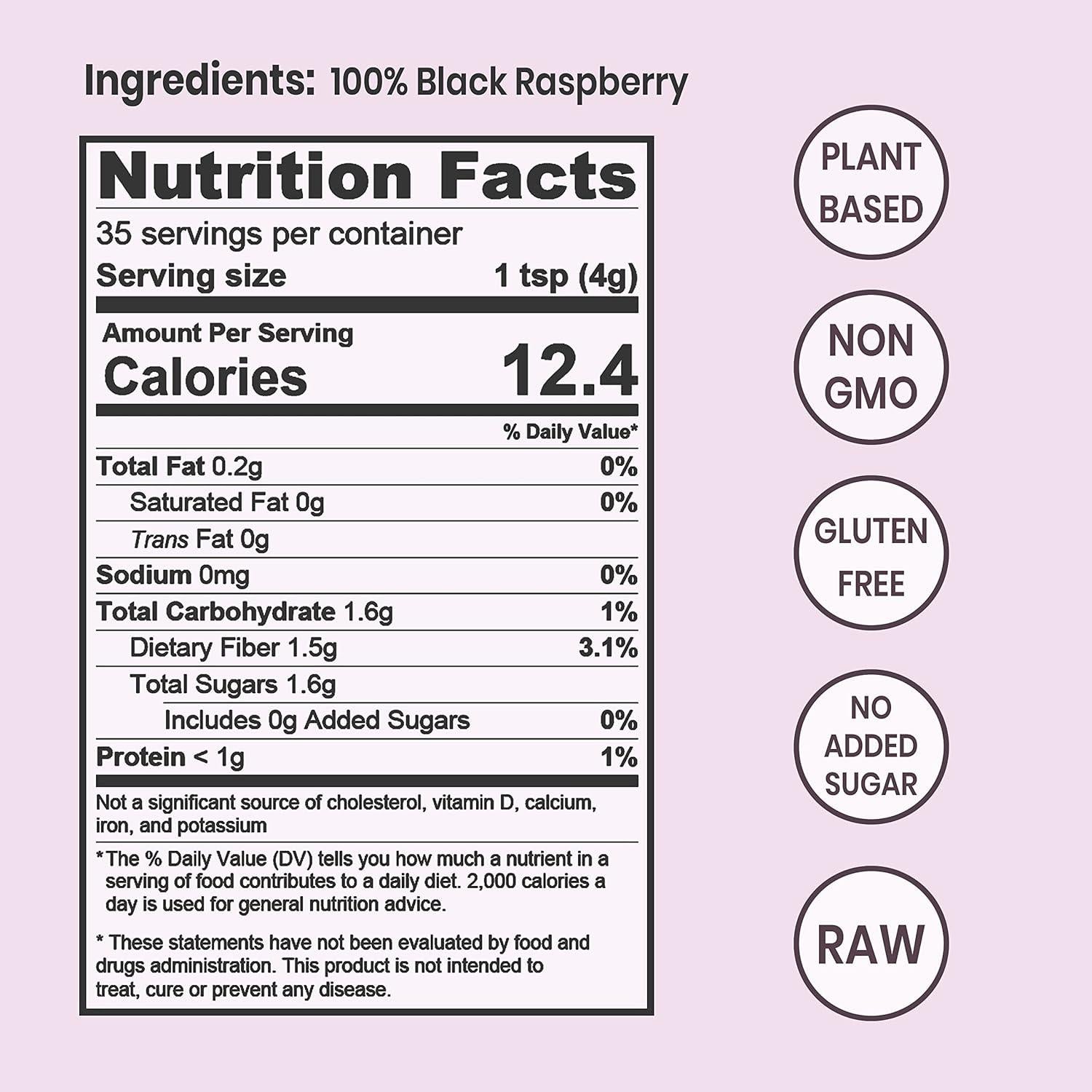 Paquete de 283g de Sirope de Grosella Negra y Frambuesa Negra Orgánica Jungle Powders
