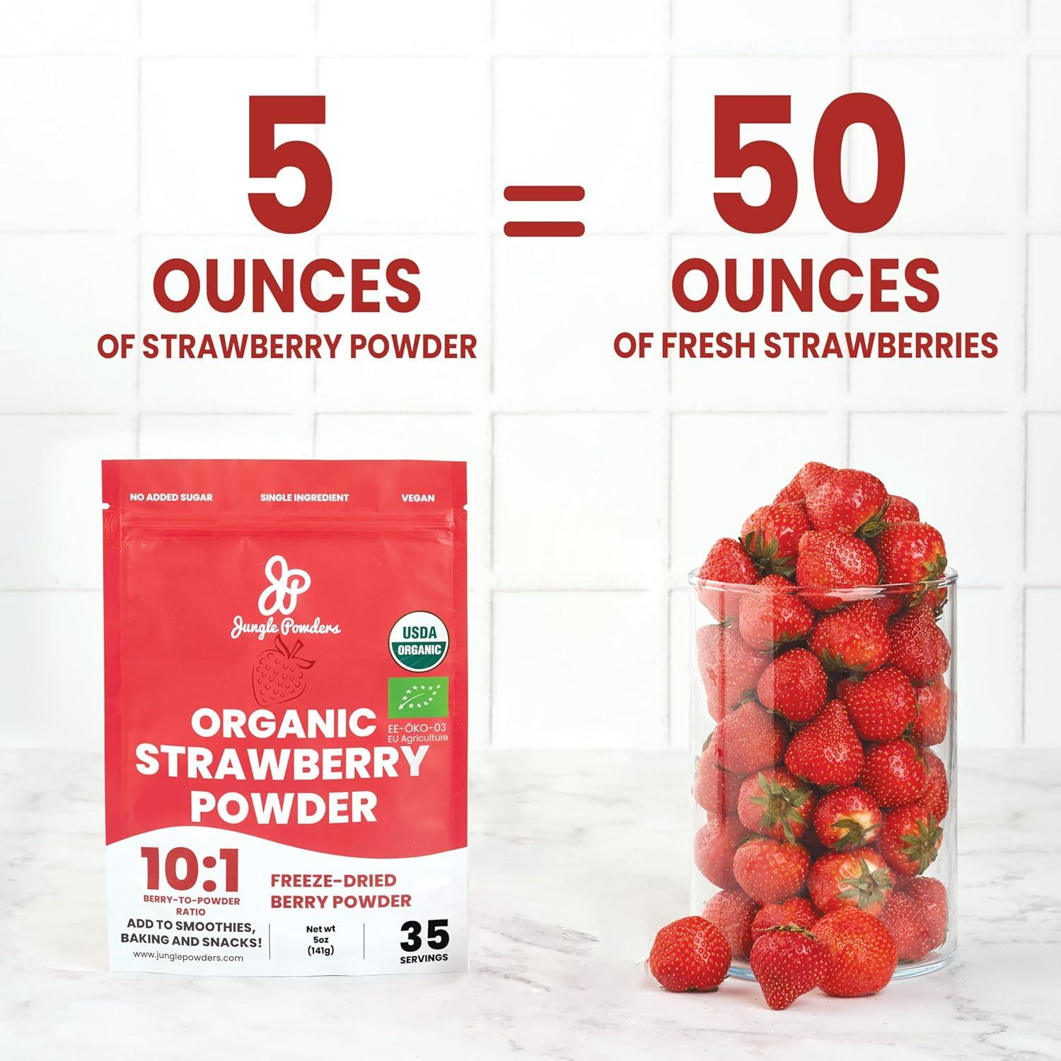 Paquete de Polvo de Fresa y Grosella Negra Orgánica 283g