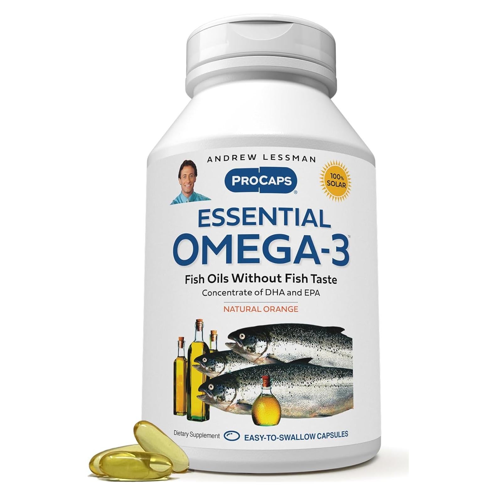 Omega-3 Esencial Andrew Lessman 60 Cápsulas Suaves DHA Alta Potencia