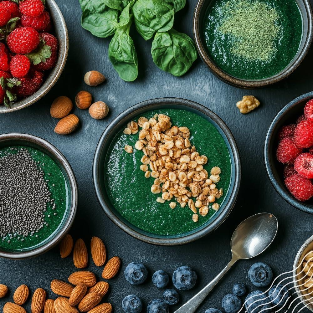 Polvo de Espirulina Orgánica NaturaleBio 227 g - Vegano y Puro