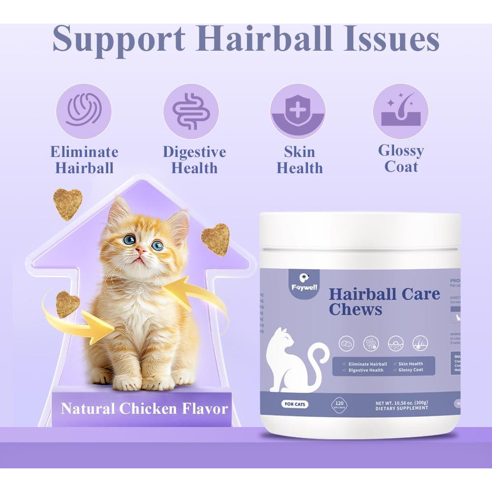 Suplemento Masticable para Gatos FAYWELL 120ct - Salud Digestiva