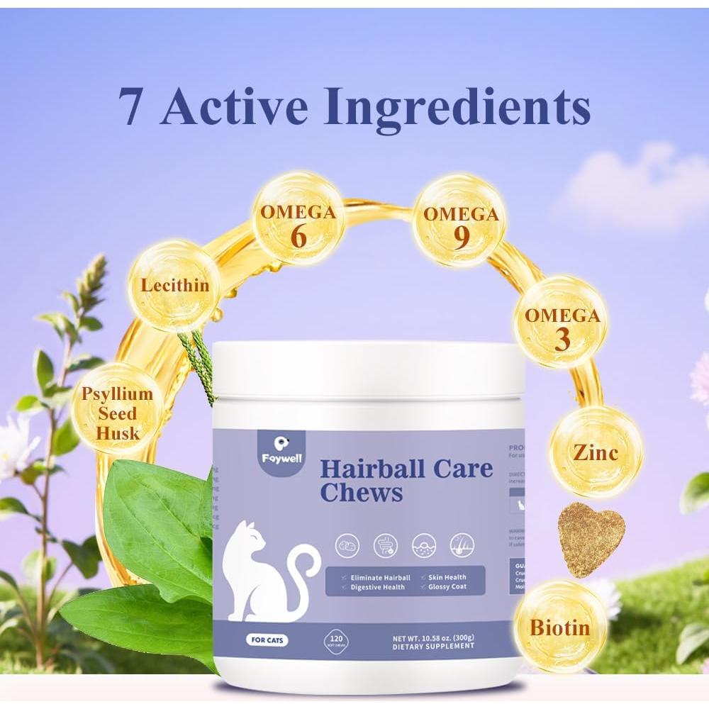 Suplemento Masticable para Gatos FAYWELL 120ct - Salud Digestiva