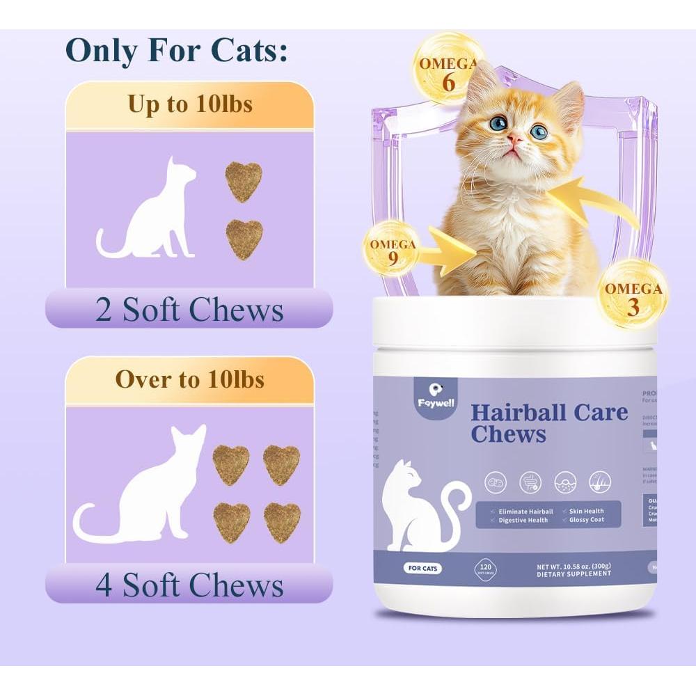 Suplemento Masticable para Gatos FAYWELL 120ct - Salud Digestiva