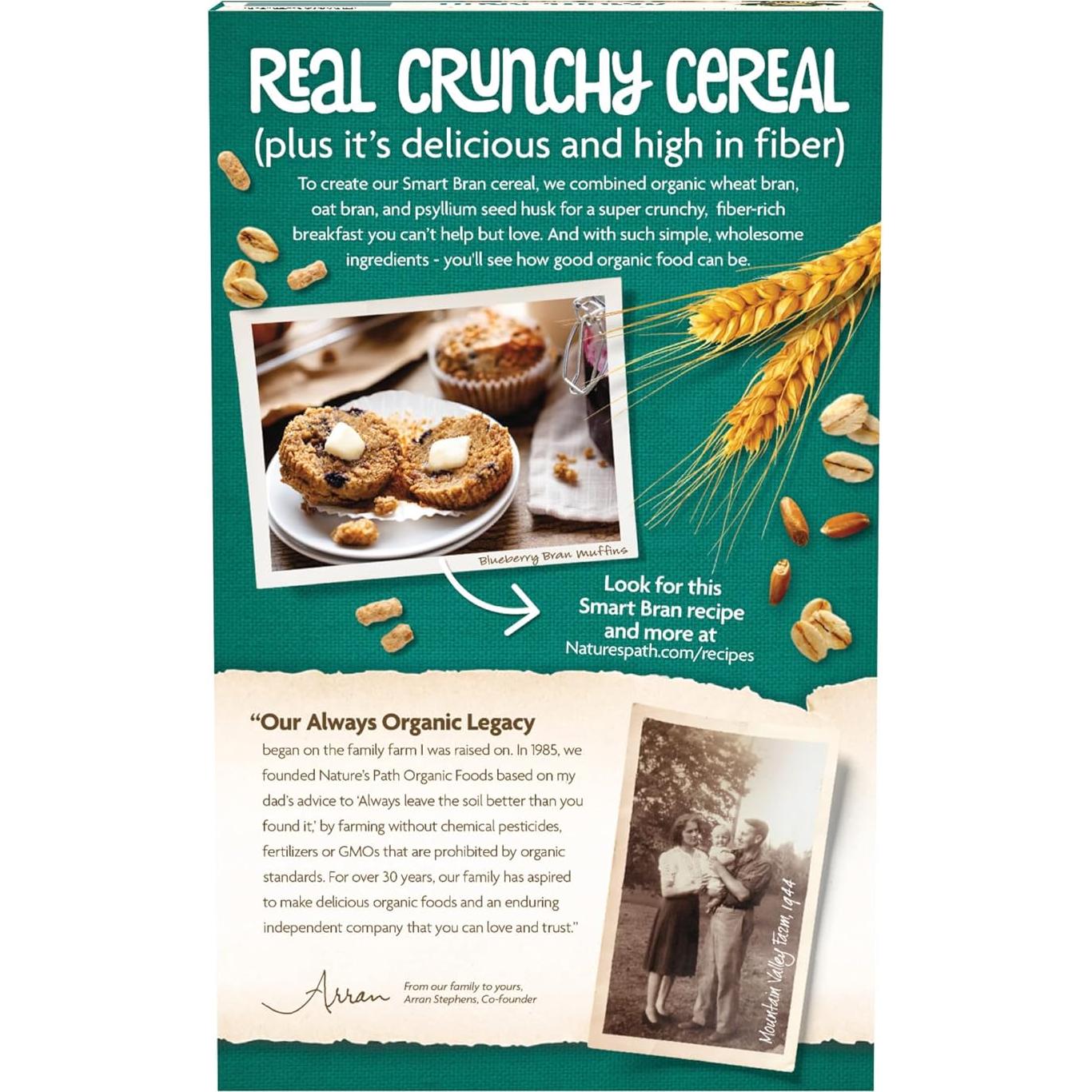 Cereal Orgánico de Bran Inteligente Nature's Path 300 g