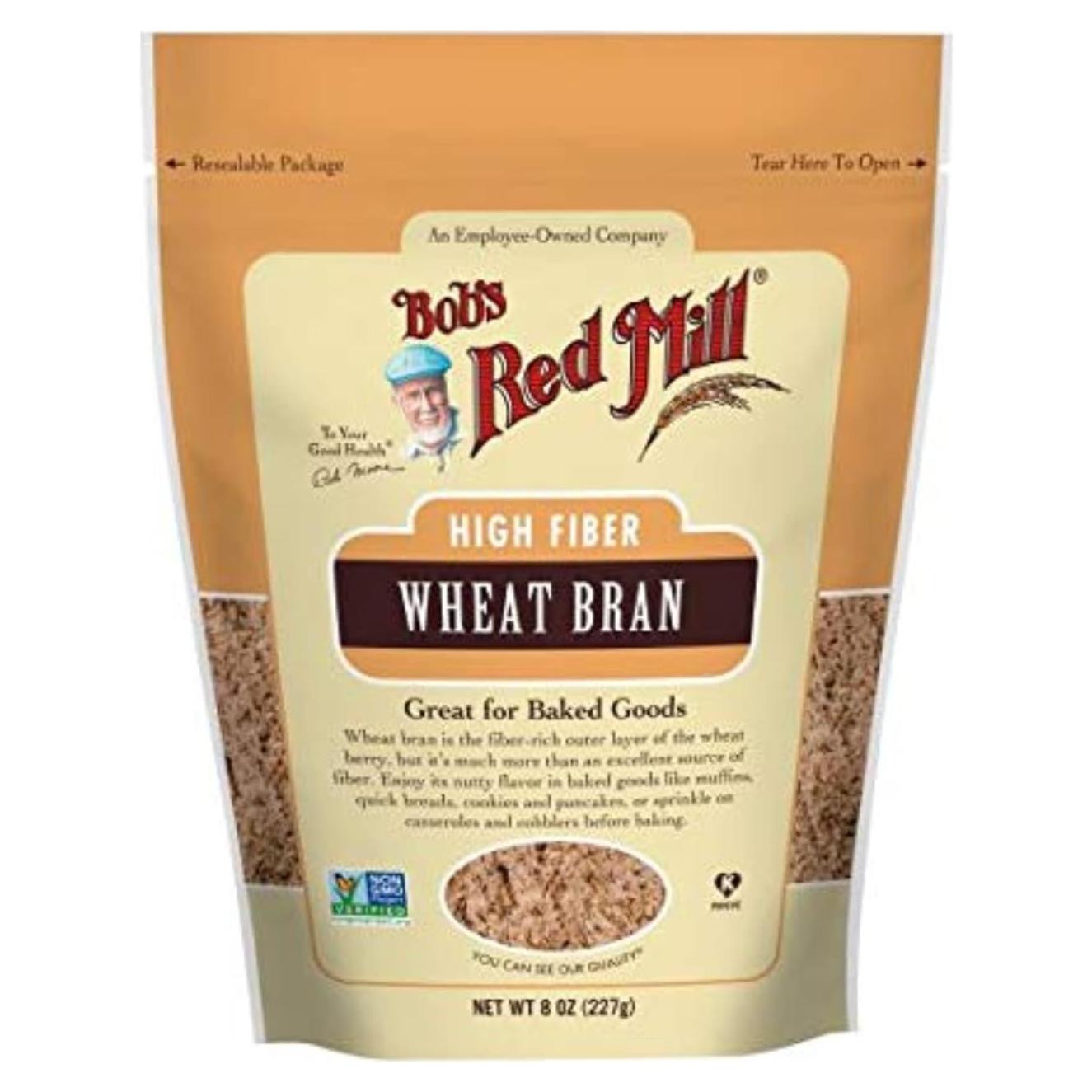 Harina de Salvado de Trigo Bob's Red Mill 227g Sin Procesar