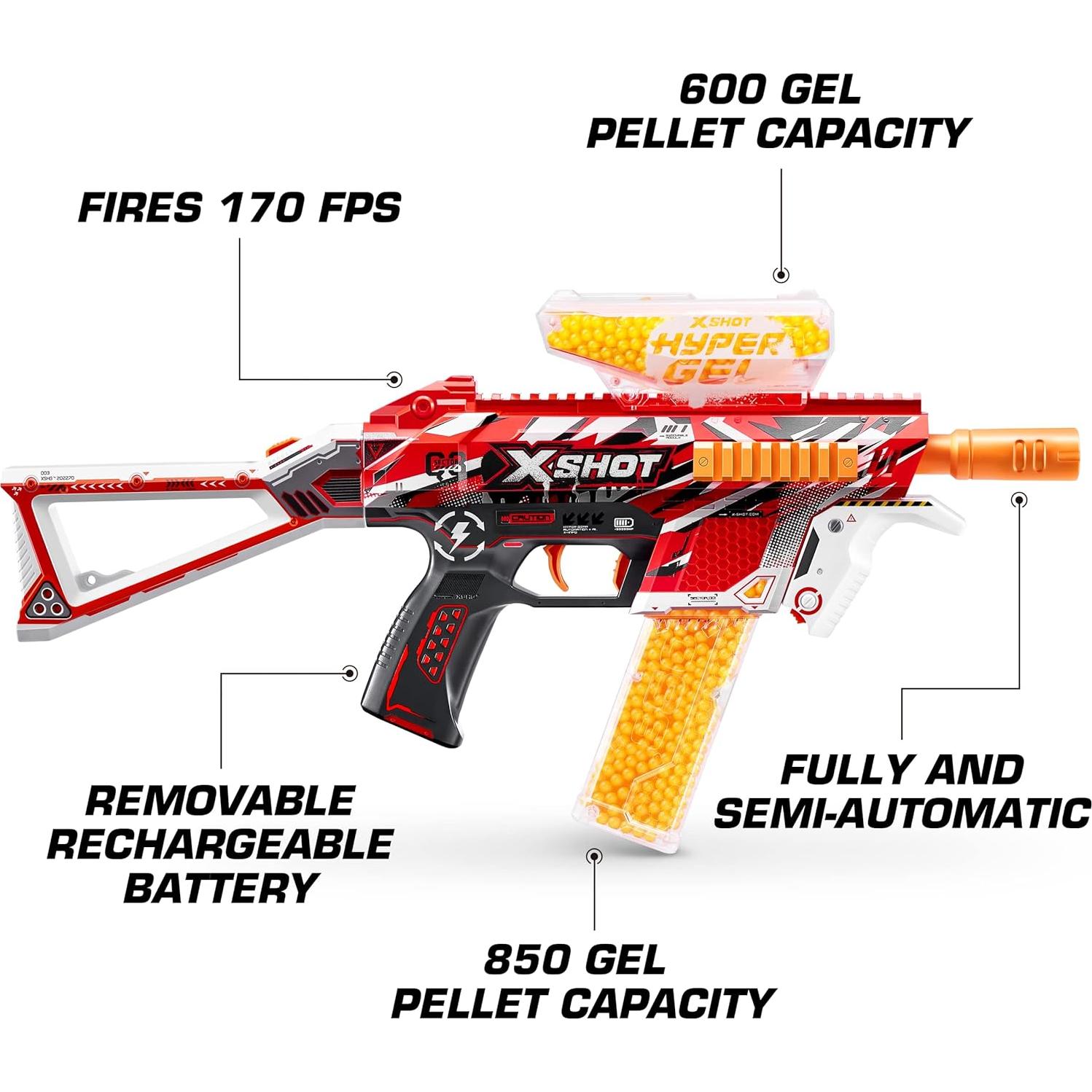 Blaster de Gel XSHOT Hyper Trace Fire 10,000 Gellets
