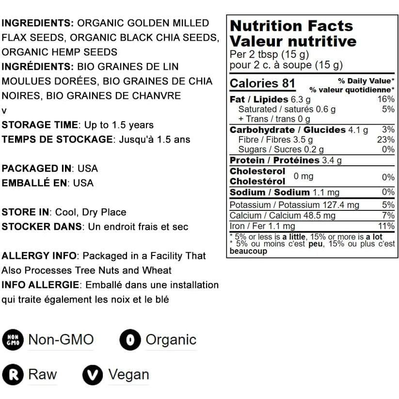 Mezcla de Semillas Orgánicas FiberFull Food to Live 2.27 kg