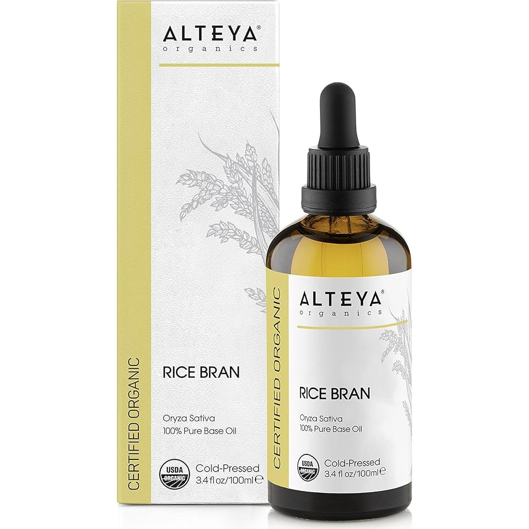 Aceite de Salvado de Arroz Orgánico Alteya 100 ml Prensado en Frío