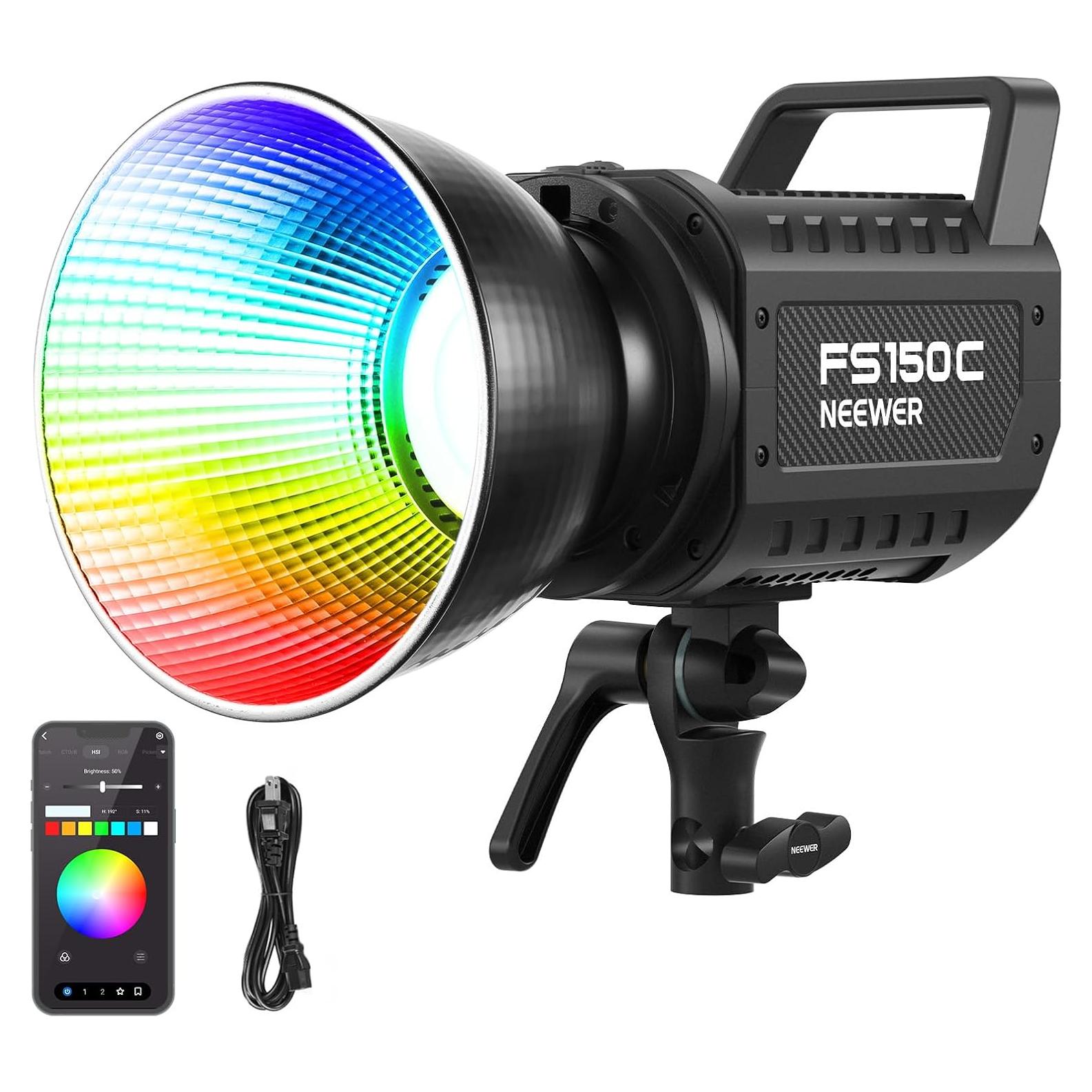 Luz LED Neewer FS150C 130W RGB Control APP 2500-7500K