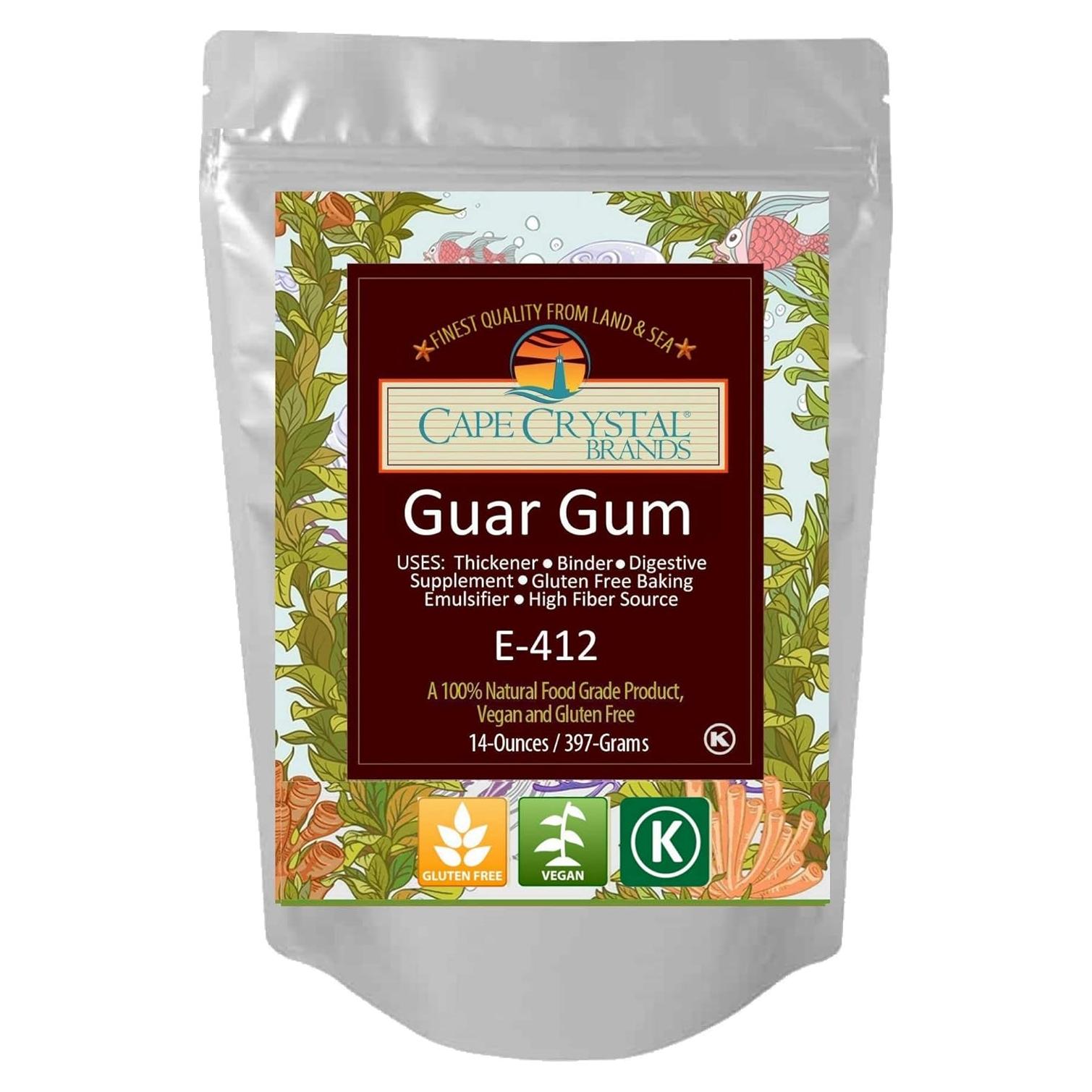 Goma Guar Orgánica Cape Crystal 396.9 g - Aditivo Sin Gluten