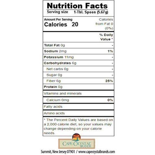 Goma Guar Orgánica Cape Crystal 396.9 g - Aditivo Sin Gluten