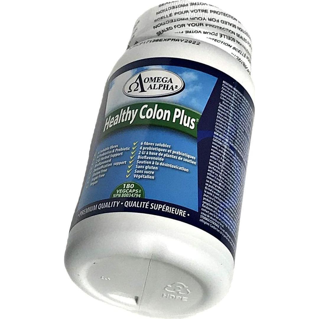 Omega Alpha Healthy Colon Plus 180 Cápsulas - Fibra y Probioticos