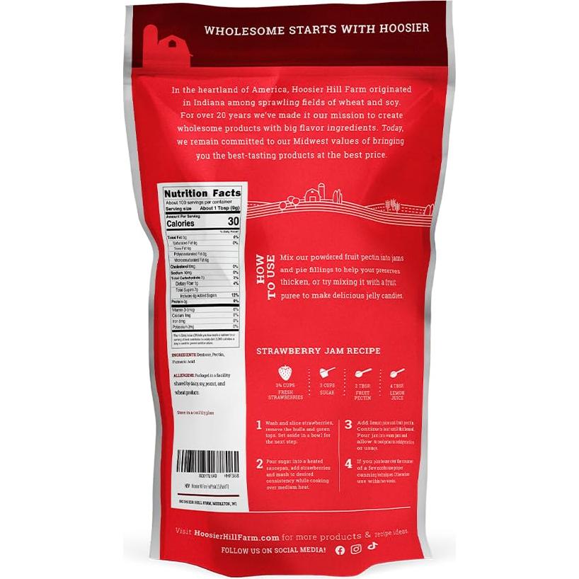 Pectina de Fruta Hoosier Hill Farm 907g - Espesante Natural