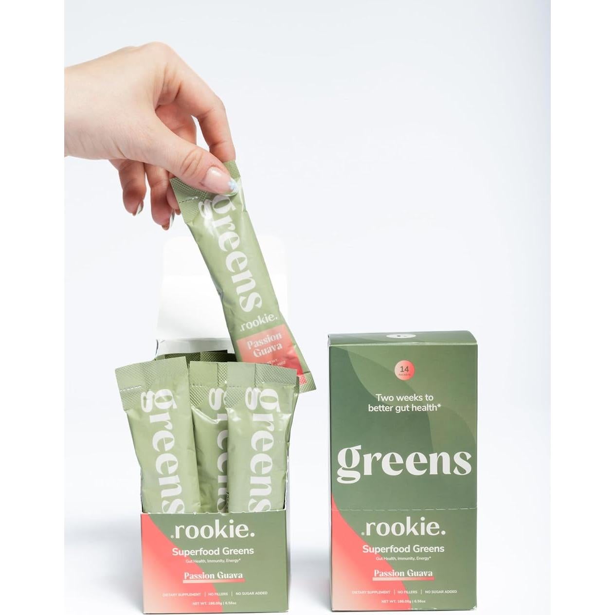 Bebida en Polvo de Superalimentos Verdes Rookie Wellness - 14 Porciones