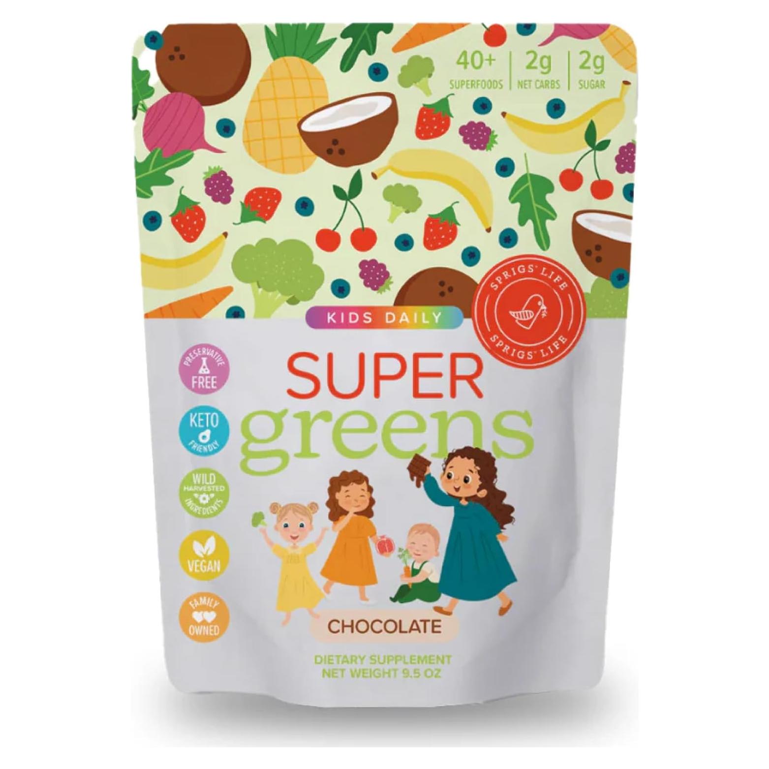 Suplemento Dietético Natural Sprigs Niños Diarios Super Verdes 269g