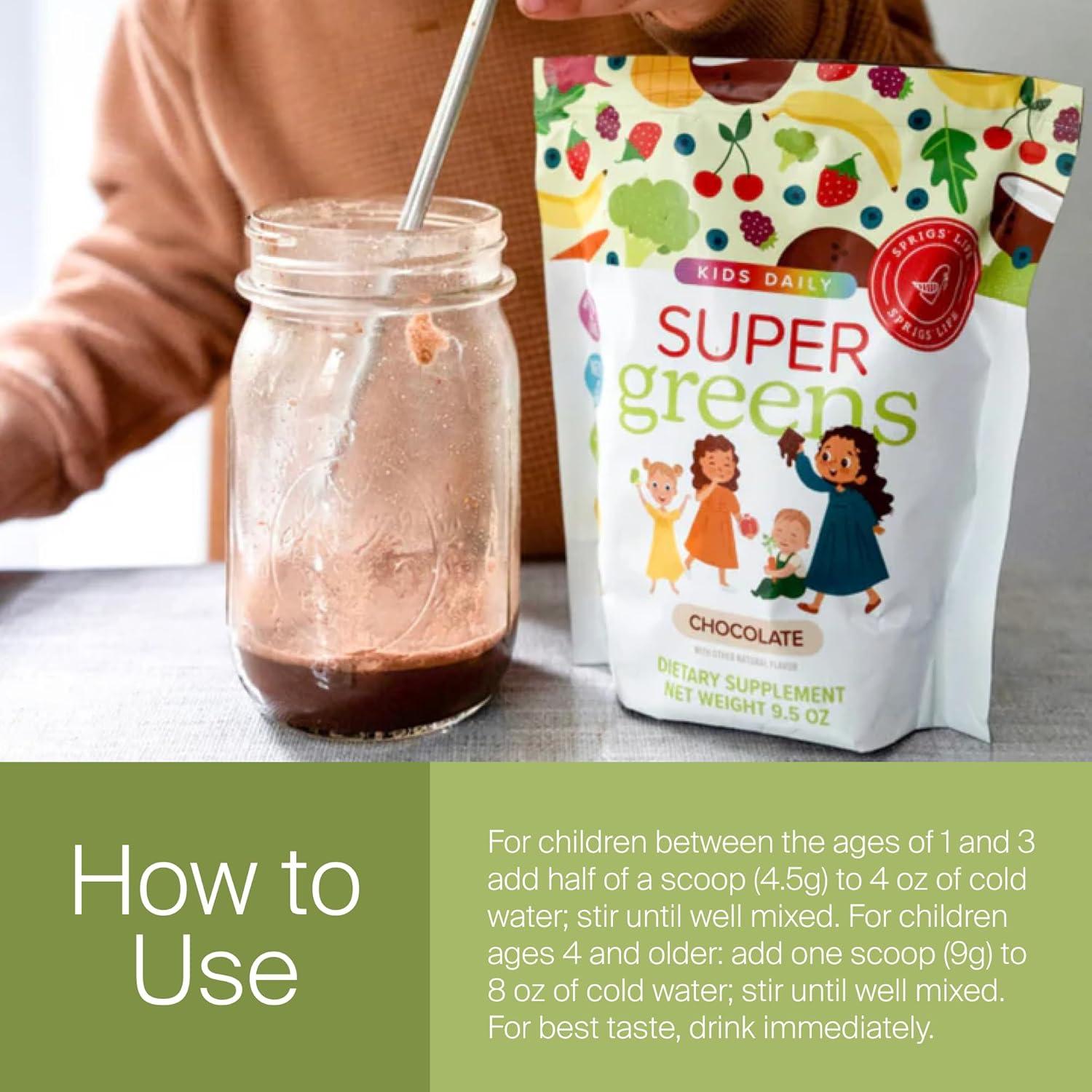 Suplemento Dietético Natural Sprigs Niños Diarios Super Verdes 269g