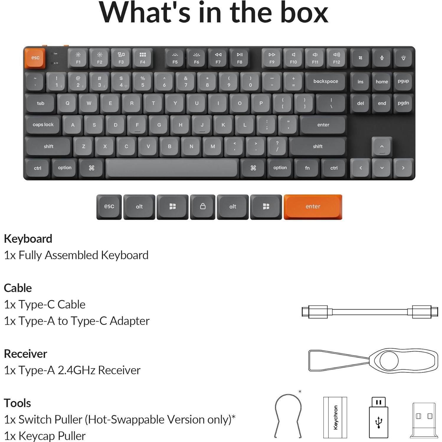 Teclado Mecánico Keychron K1 Max Inalámbrico RGB TKL