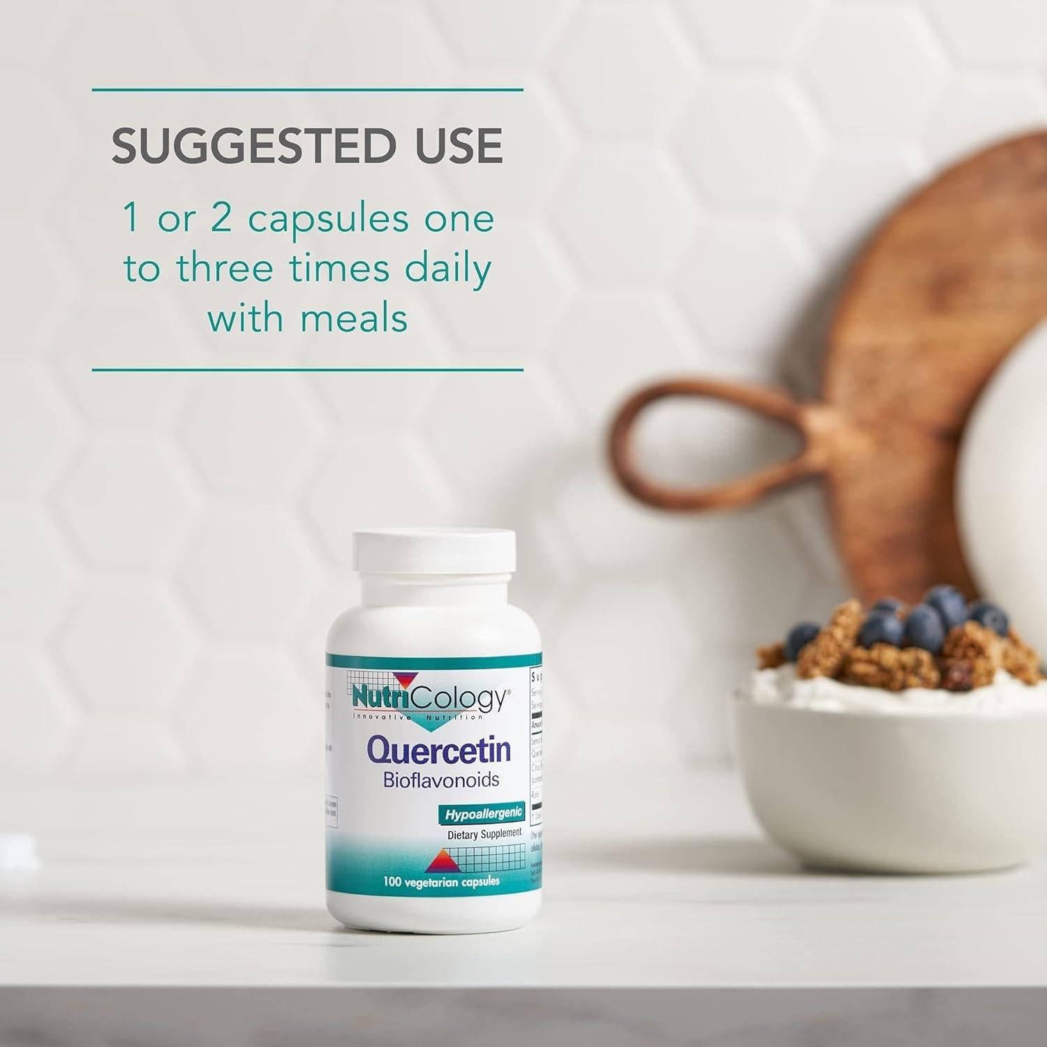 Quercetina Bioflavonoides Nutricology - 100 Cápsulas Vegetarianas