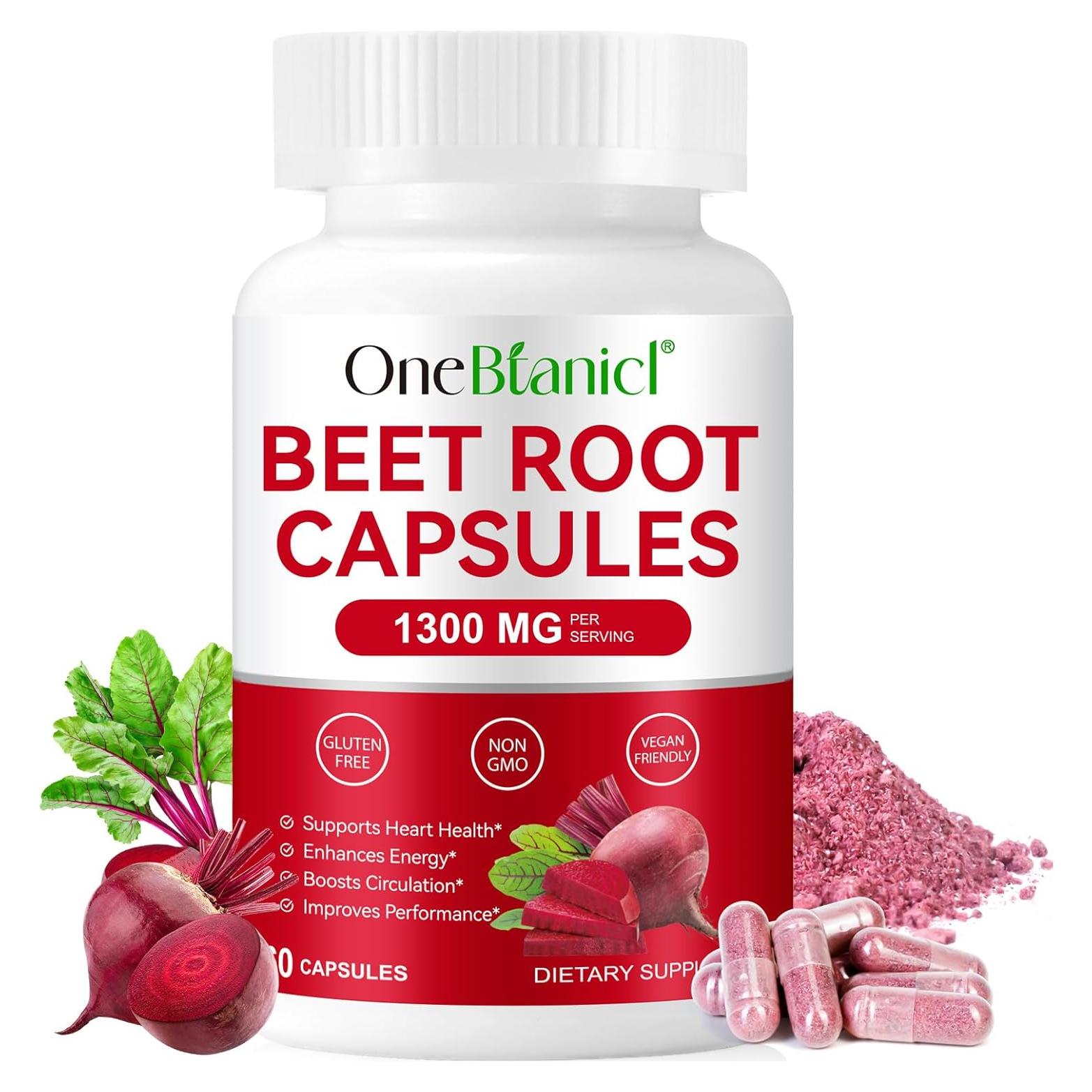 Cápsulas de raíz de remolacha HBIKCLYC 60 unidades energéticas