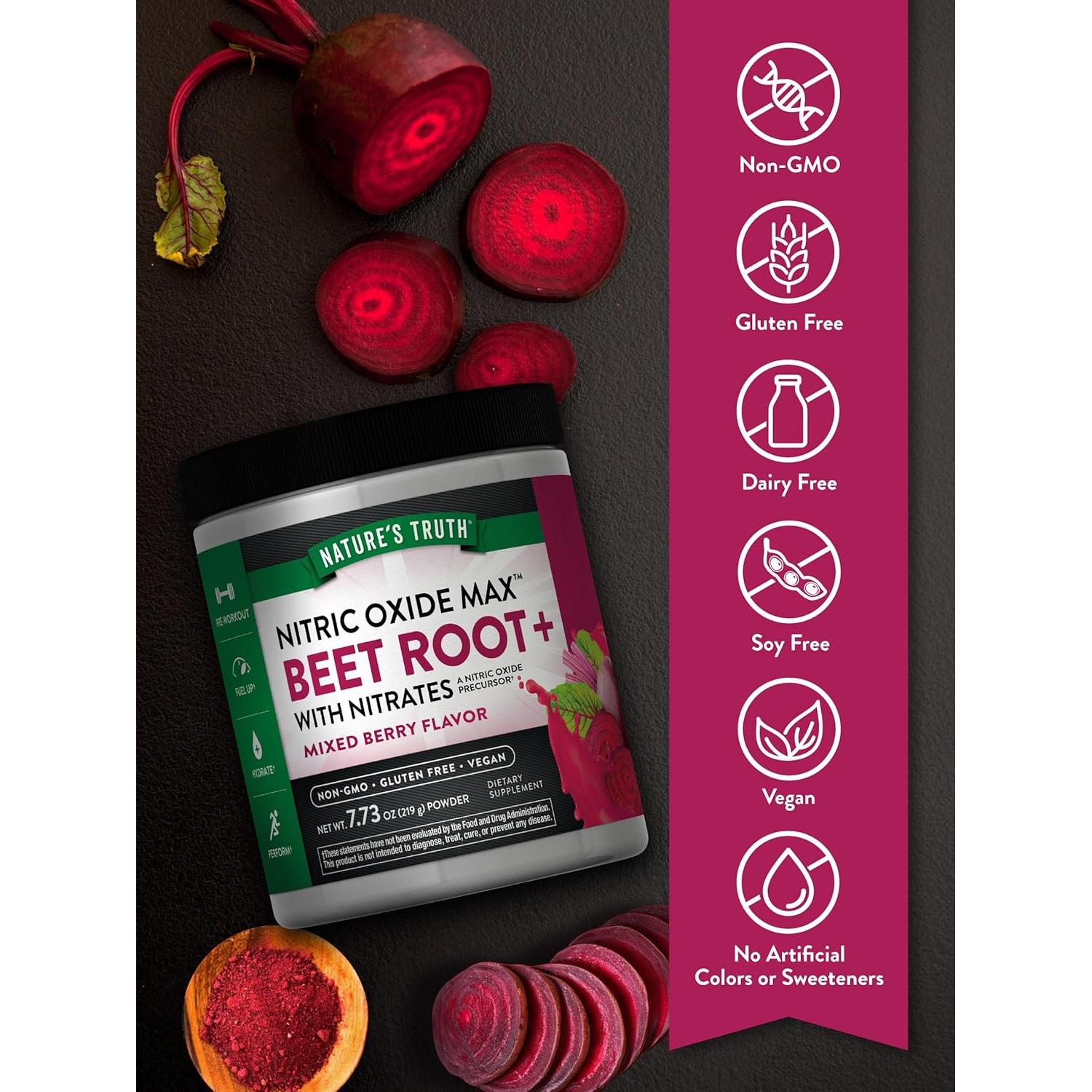 Polvo de Raíz de Remolacha Vegano Verdad de la Naturaleza 218 g